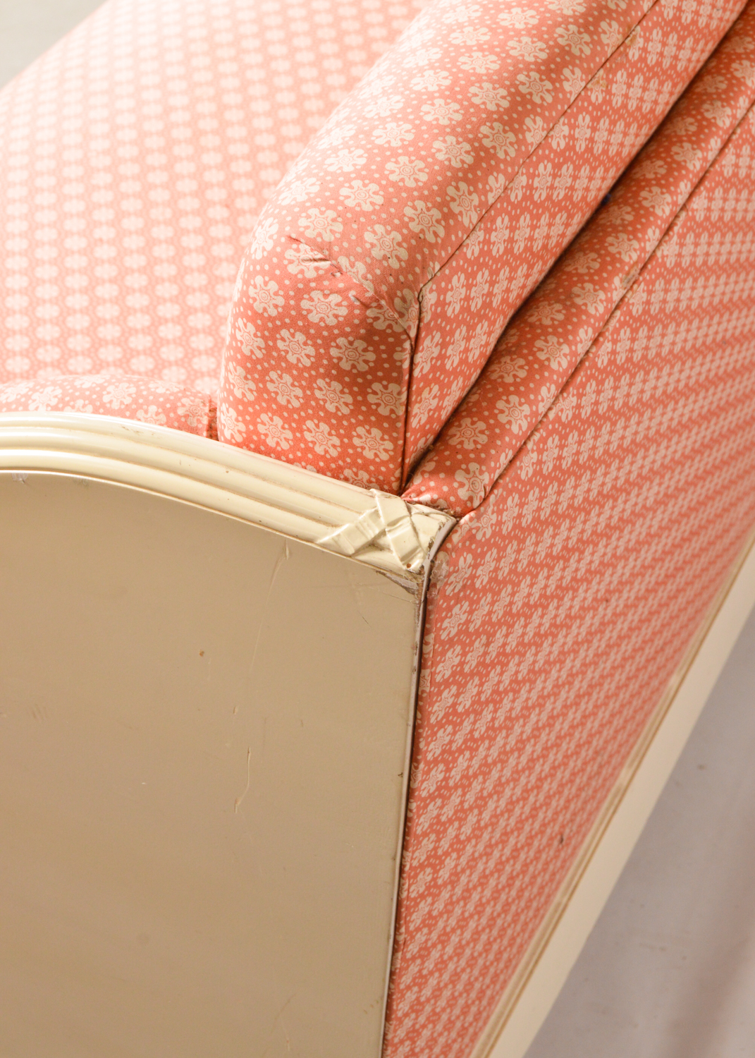 French Provincial Style Painted Wooden Sofa, 20th Century