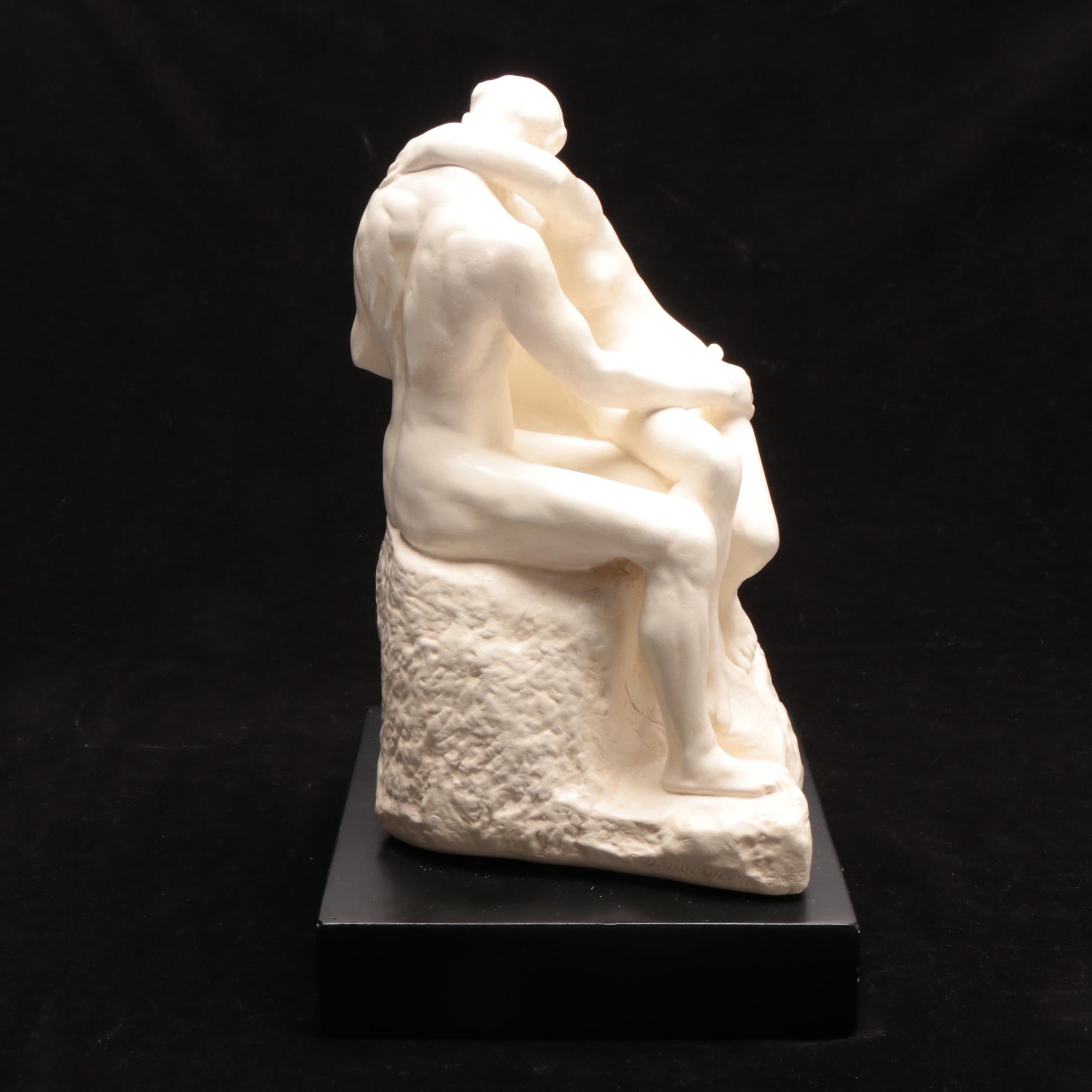 Reproduction Resin Sculpture after Rodin "The Kiss"