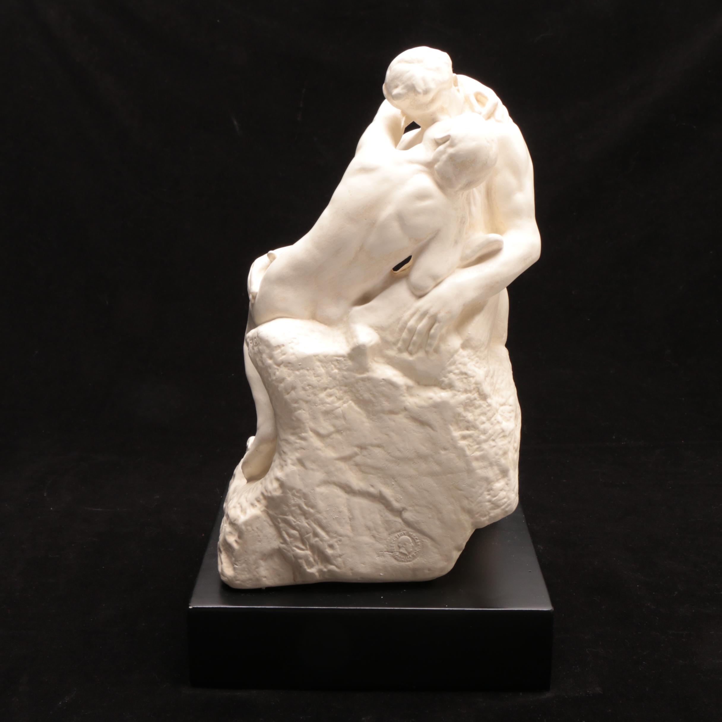 Reproduction Resin Sculpture after Rodin "The Kiss"