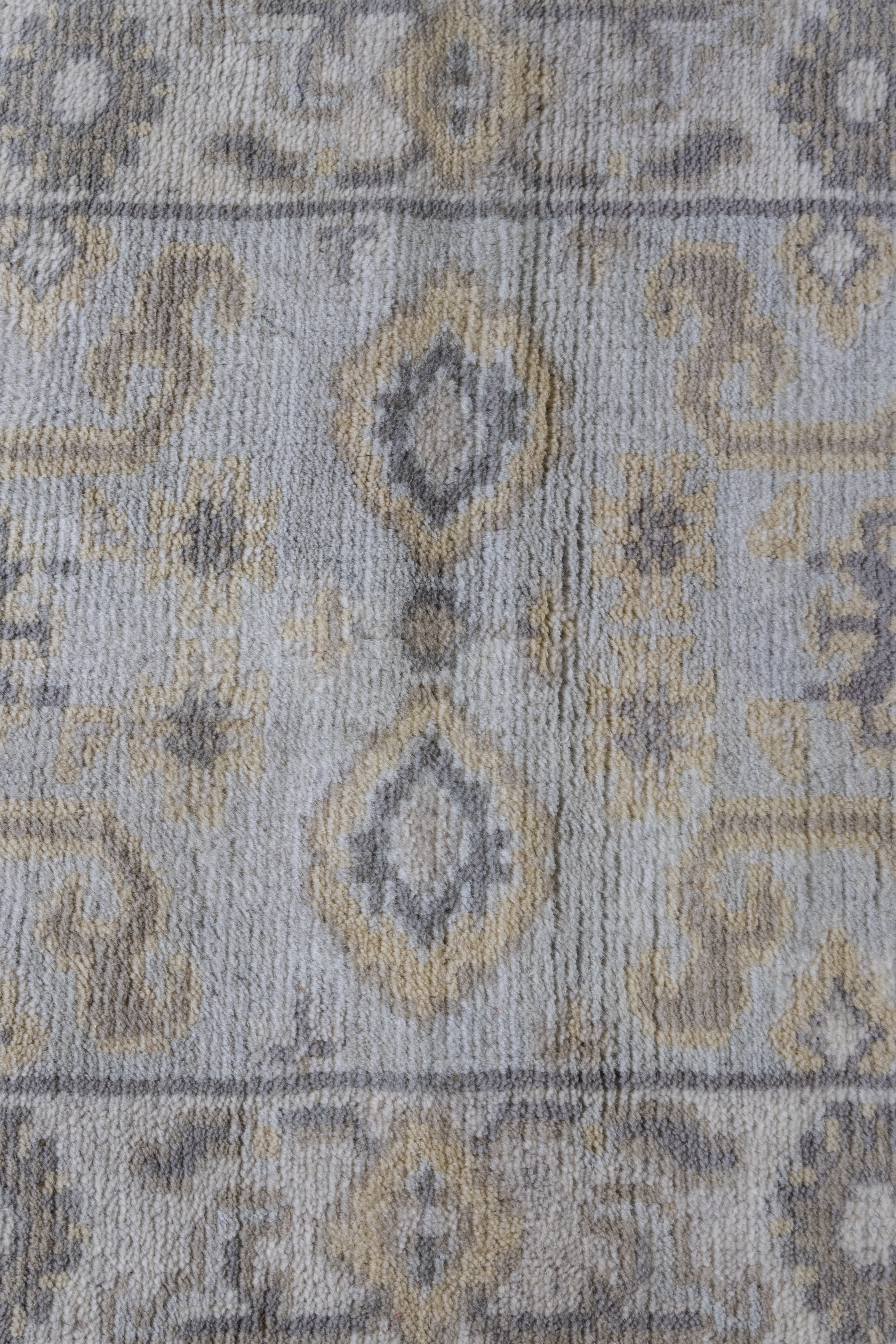 Hand-Knotted Indo-Oushak Wool Rug