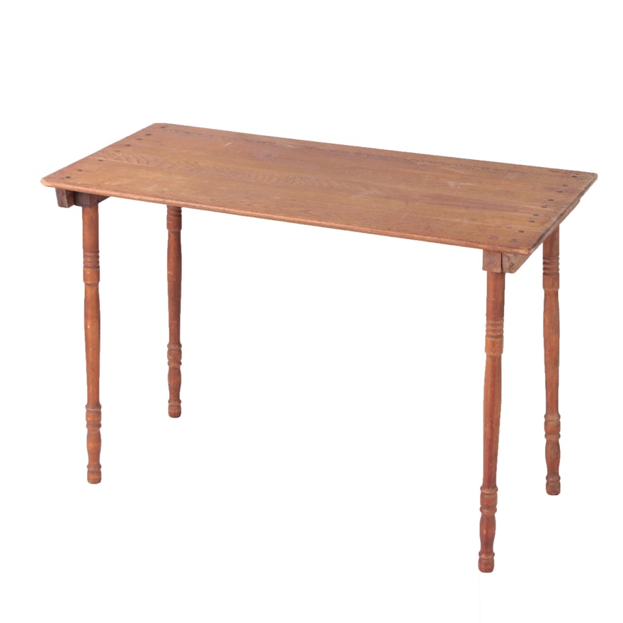 Vintage Rustic Style Folding Sewing Table
