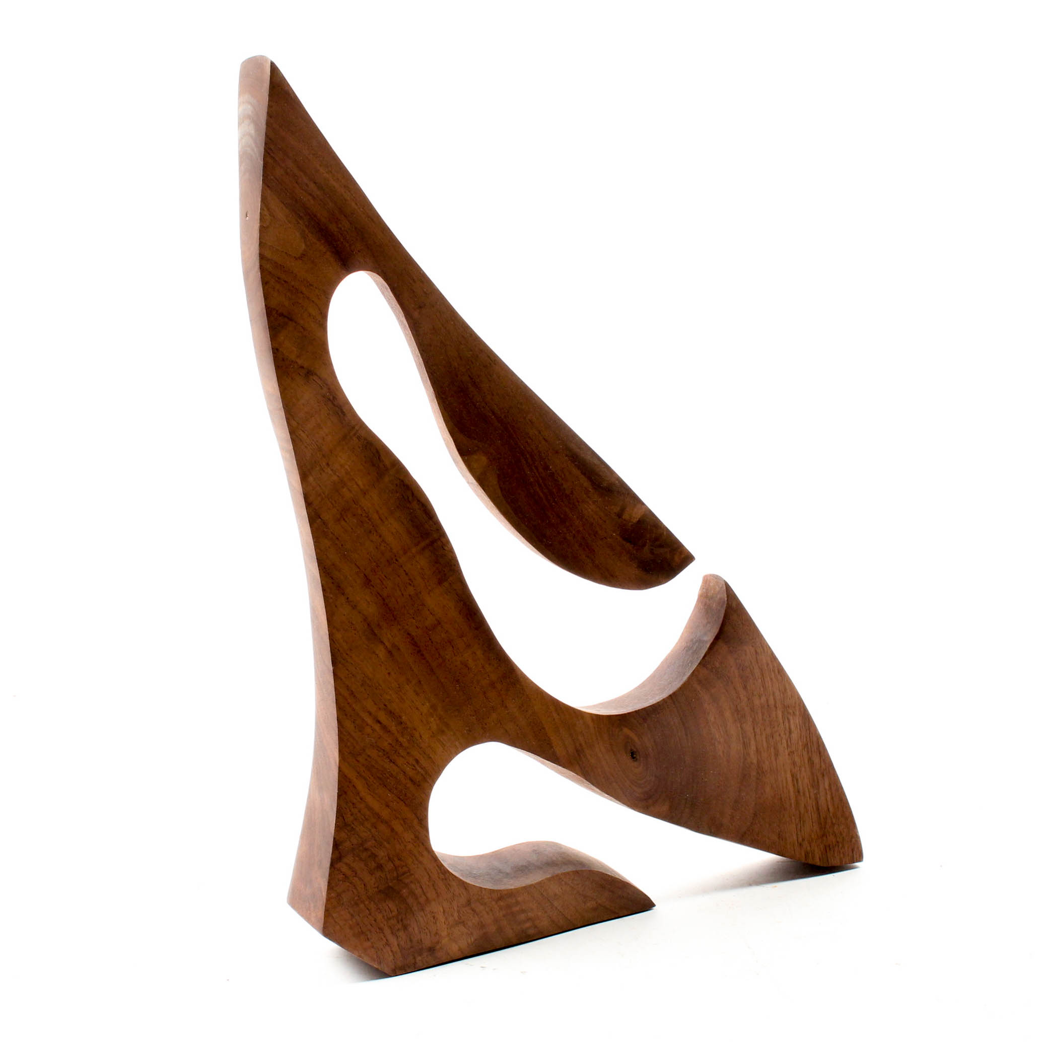 Klaus Otten Mid-Century Carved Walnut Sculpture