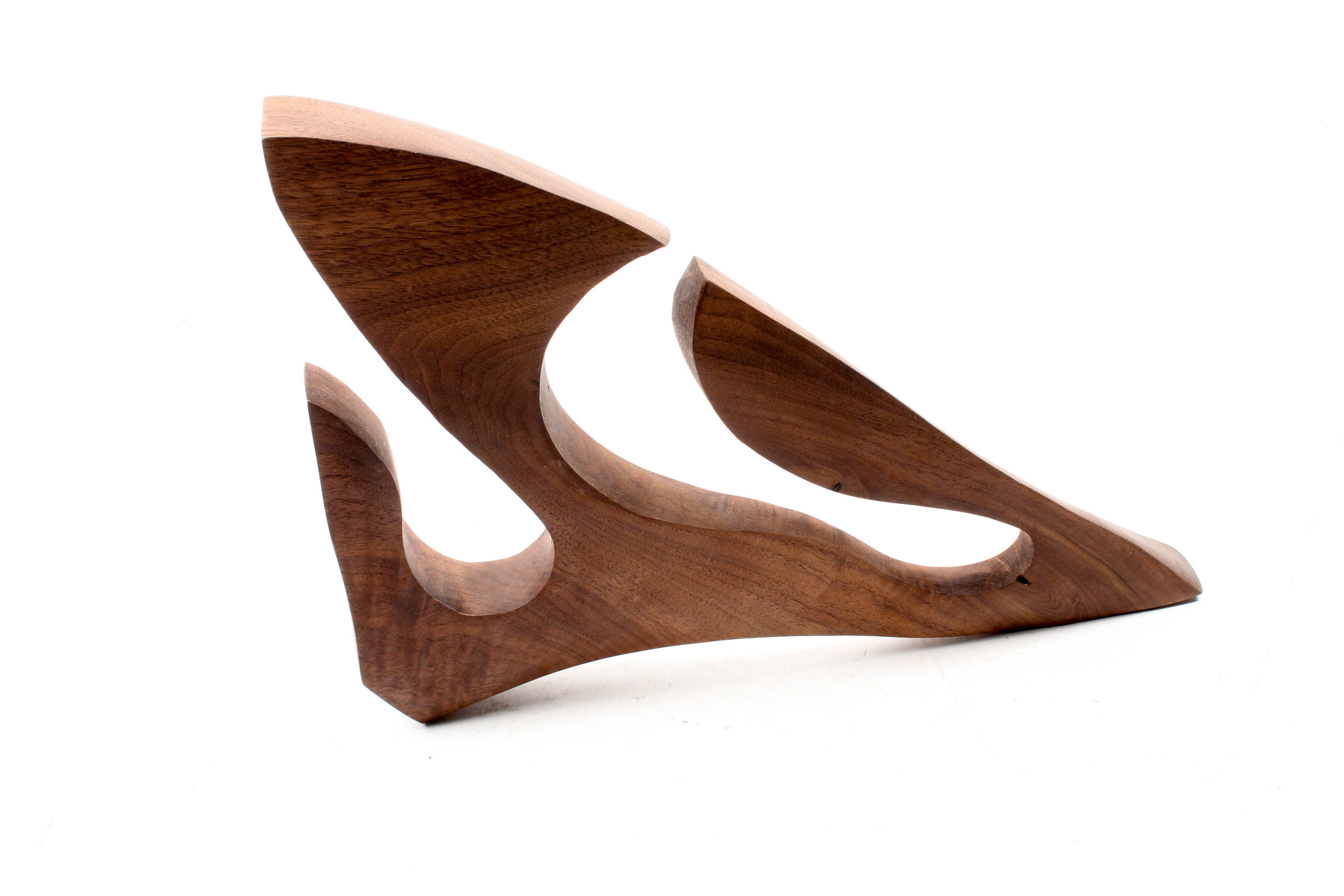 Klaus Otten Mid-Century Carved Walnut Sculpture