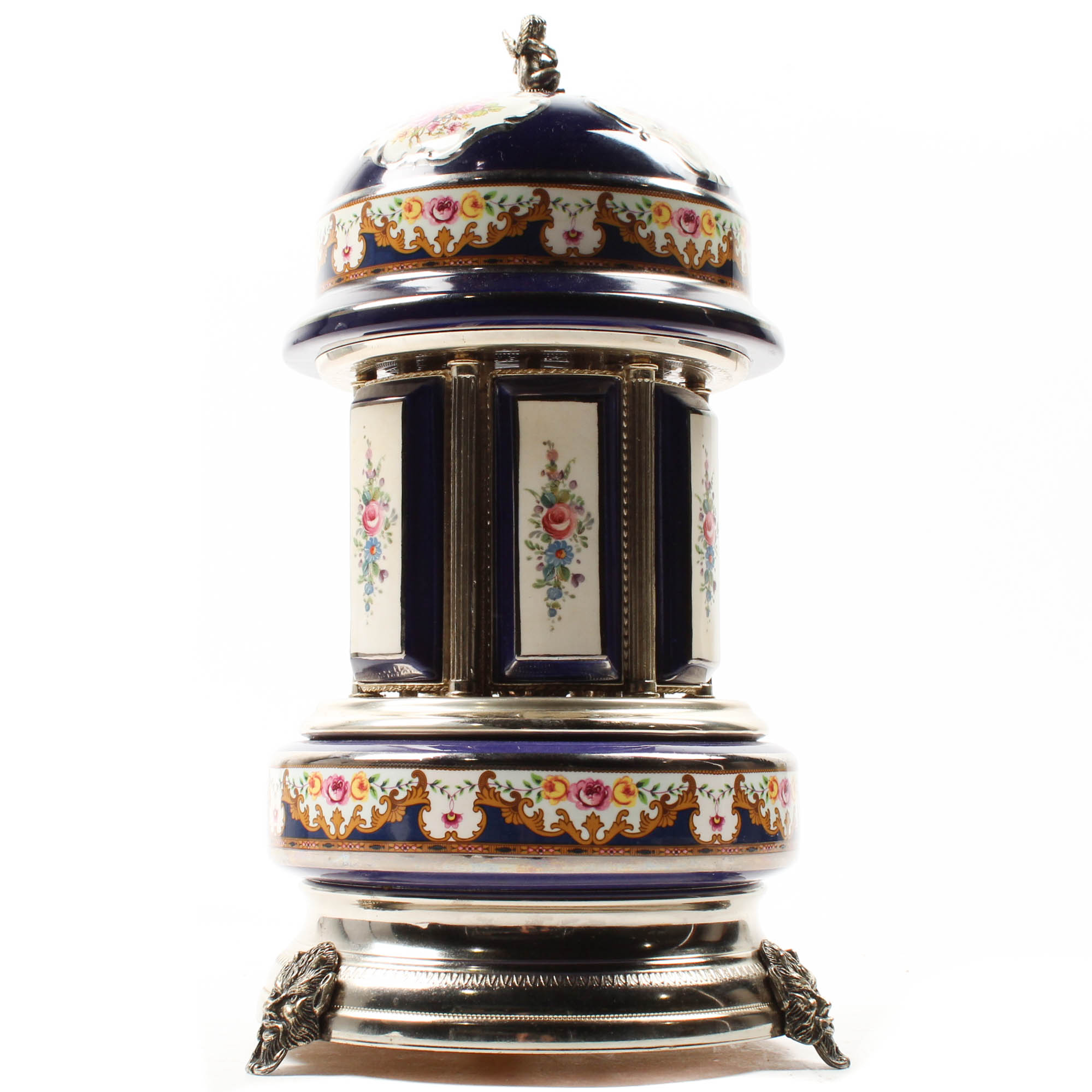 Reuge Music Box Cigarette and Lipstick Dispenser