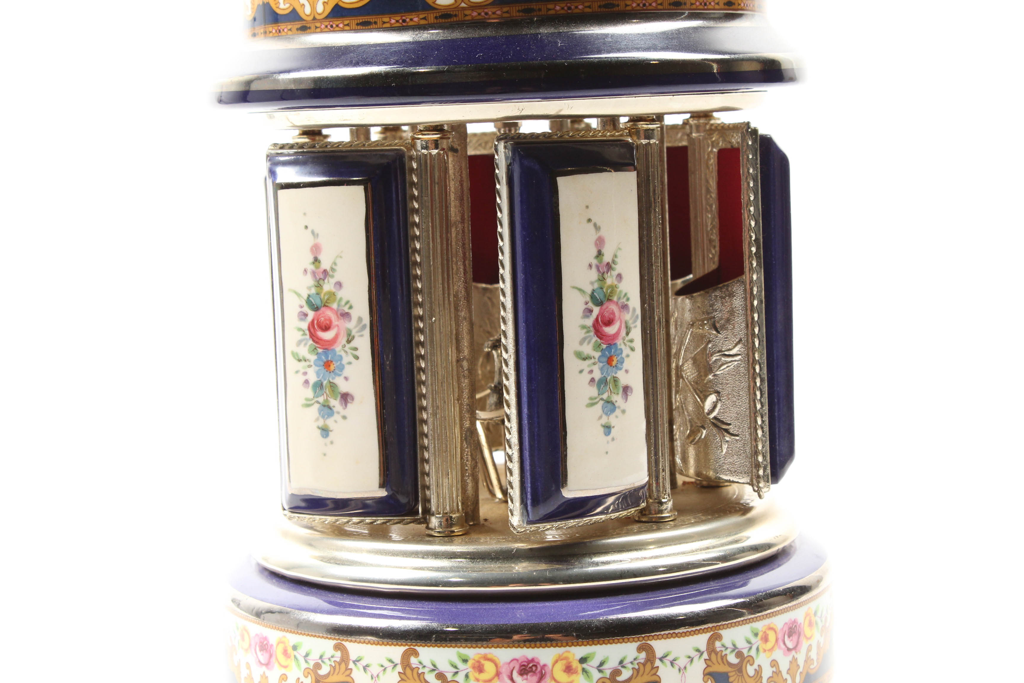 Reuge Music Box Cigarette and Lipstick Dispenser