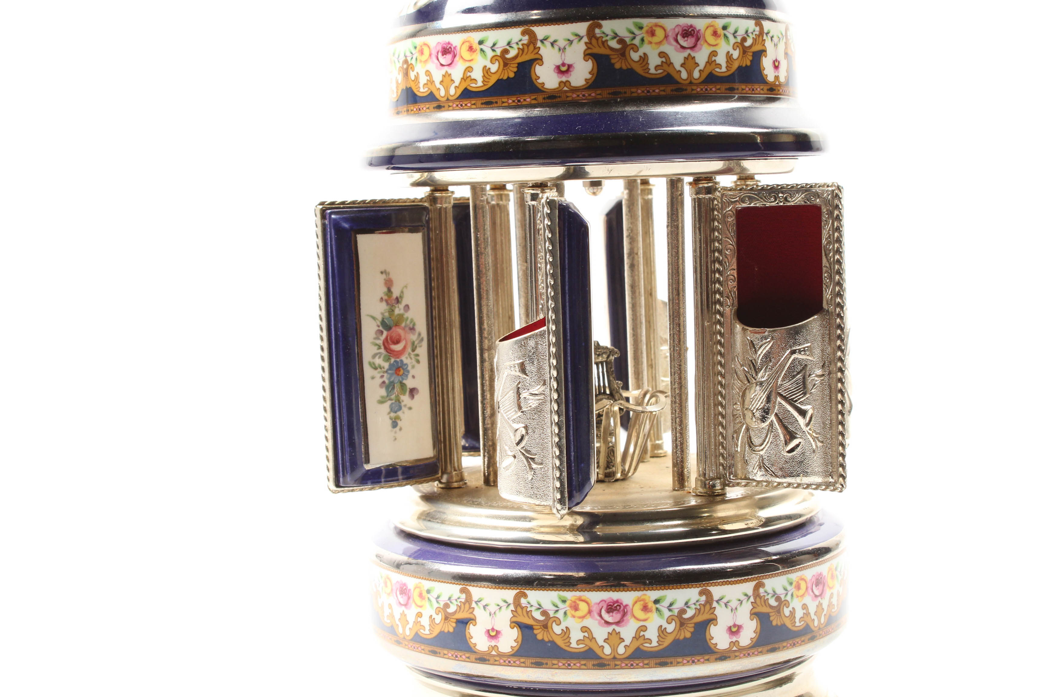 Reuge Music Box Cigarette and Lipstick Dispenser
