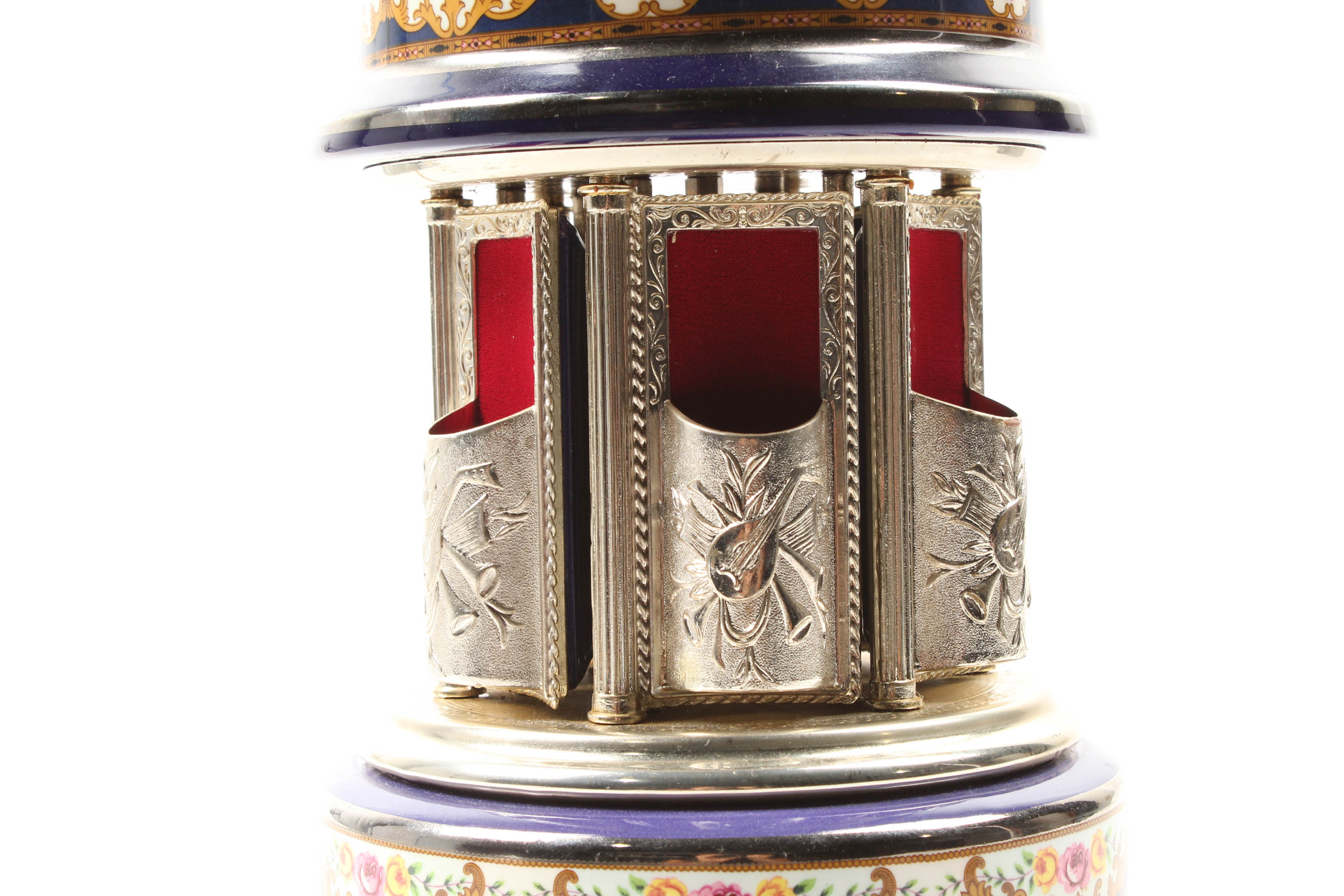 Reuge Music Box Cigarette and Lipstick Dispenser