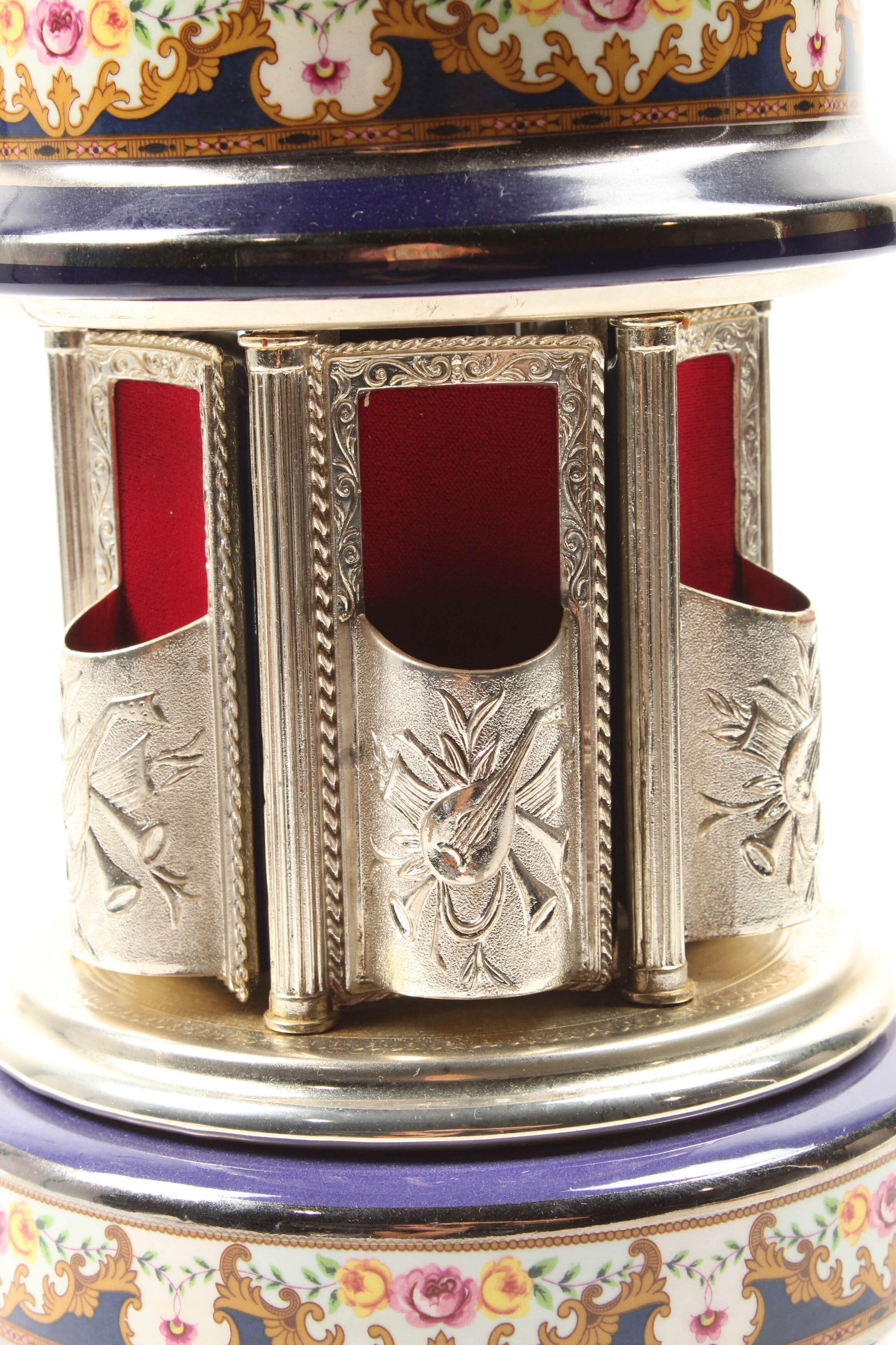 Reuge Music Box Cigarette and Lipstick Dispenser