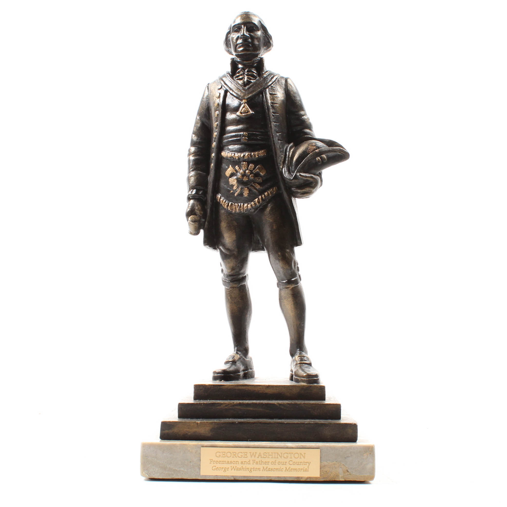 Art Studio AAACAD OMH 2008 Cast Statue "George Washington in Masonic Regalia"