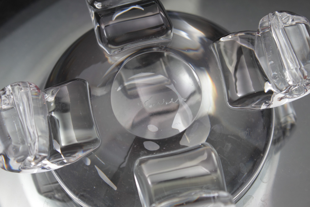 Vintage Steuben Glass Low Footed Bowl