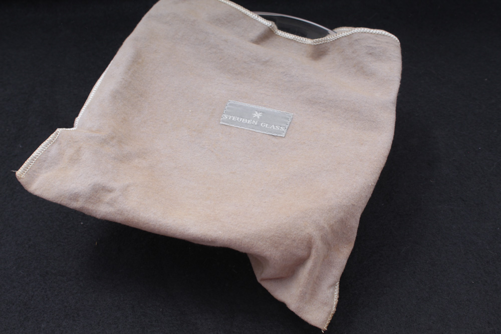 Vintage Steuben Glass Low Footed Bowl