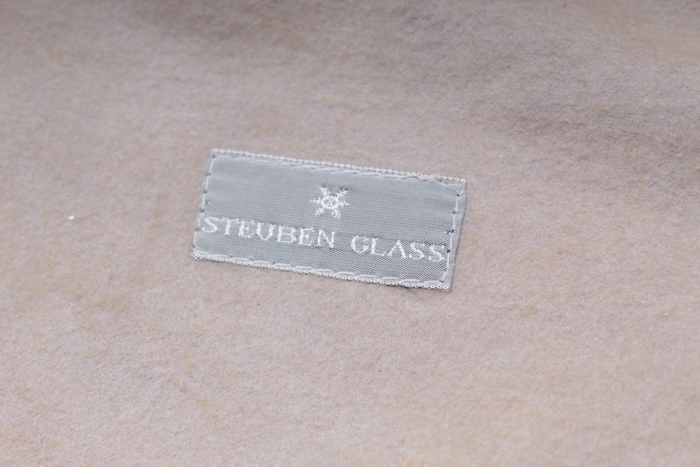 Vintage Steuben Glass Low Footed Bowl