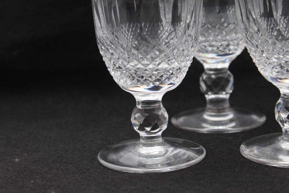 Waterford Crystal "Colleen" Claret Wine Glasses