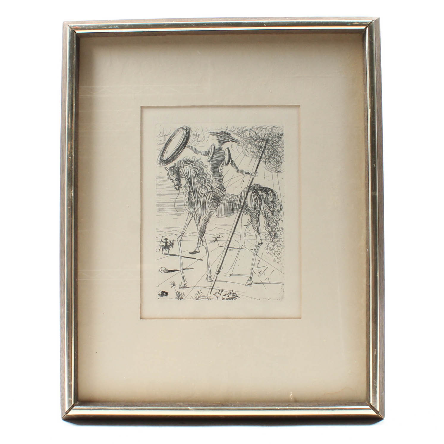 Salvador Dali Restrike Etching "Don Quixote" by The Collector's Guild