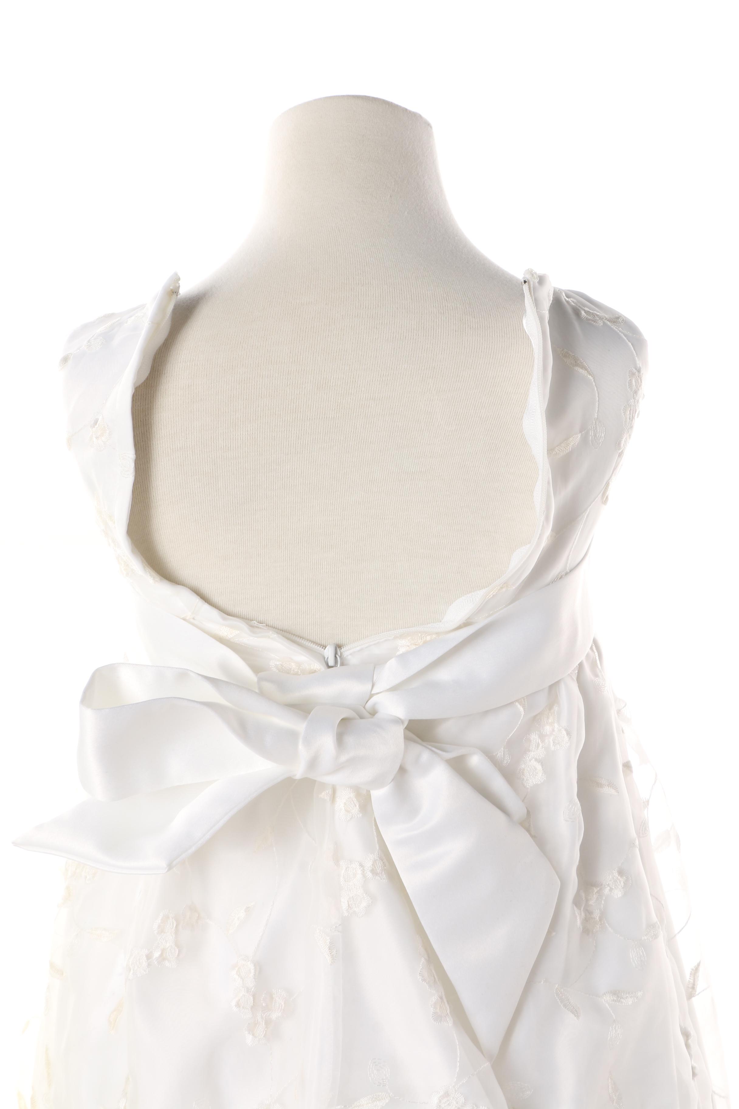 Girls' Formal Dresses including Talbots Kids Floral Embroidered Green Silk