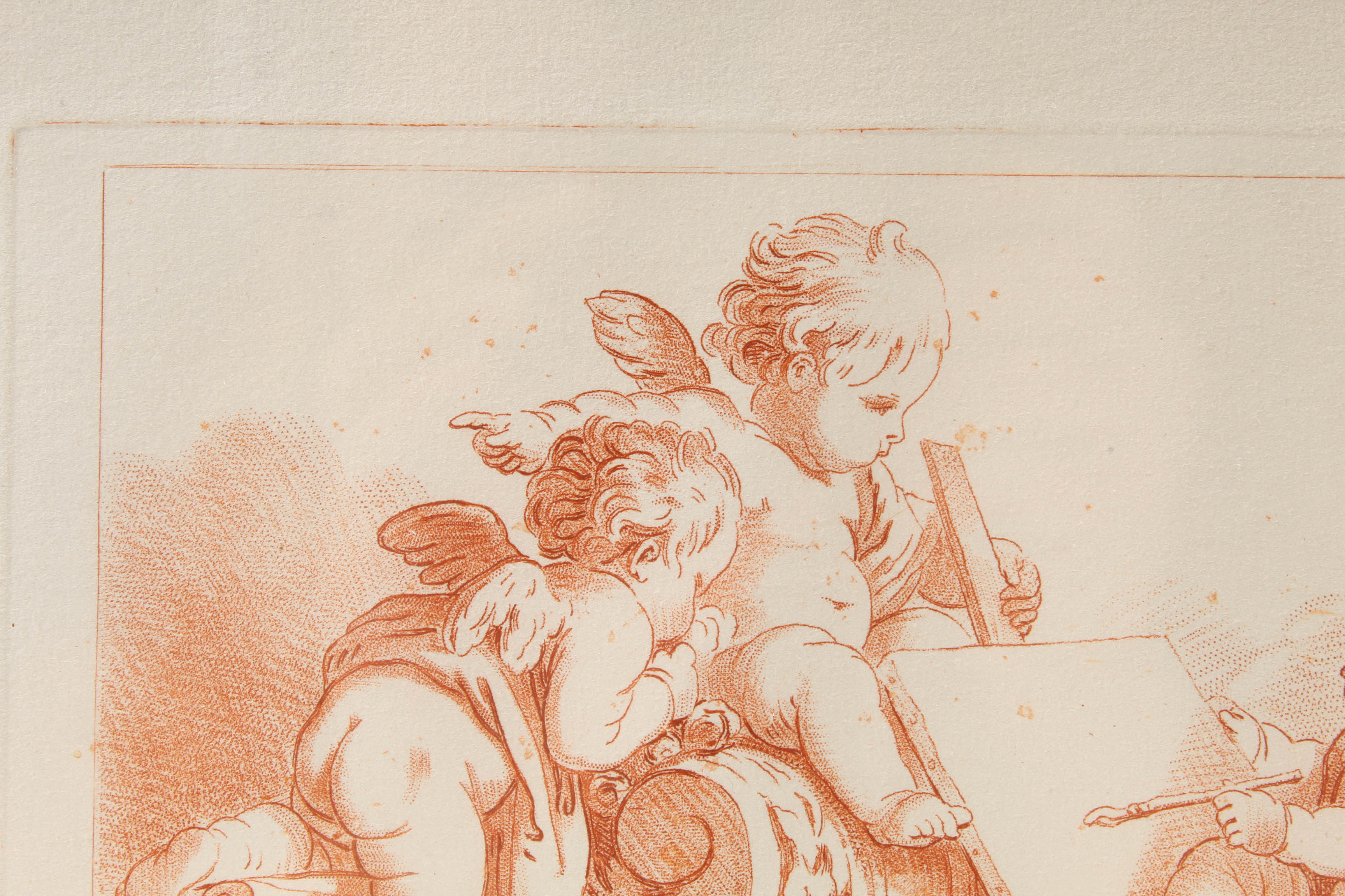 Auguste Pequegnot Etching after Jean-Baptiste Marie Huet