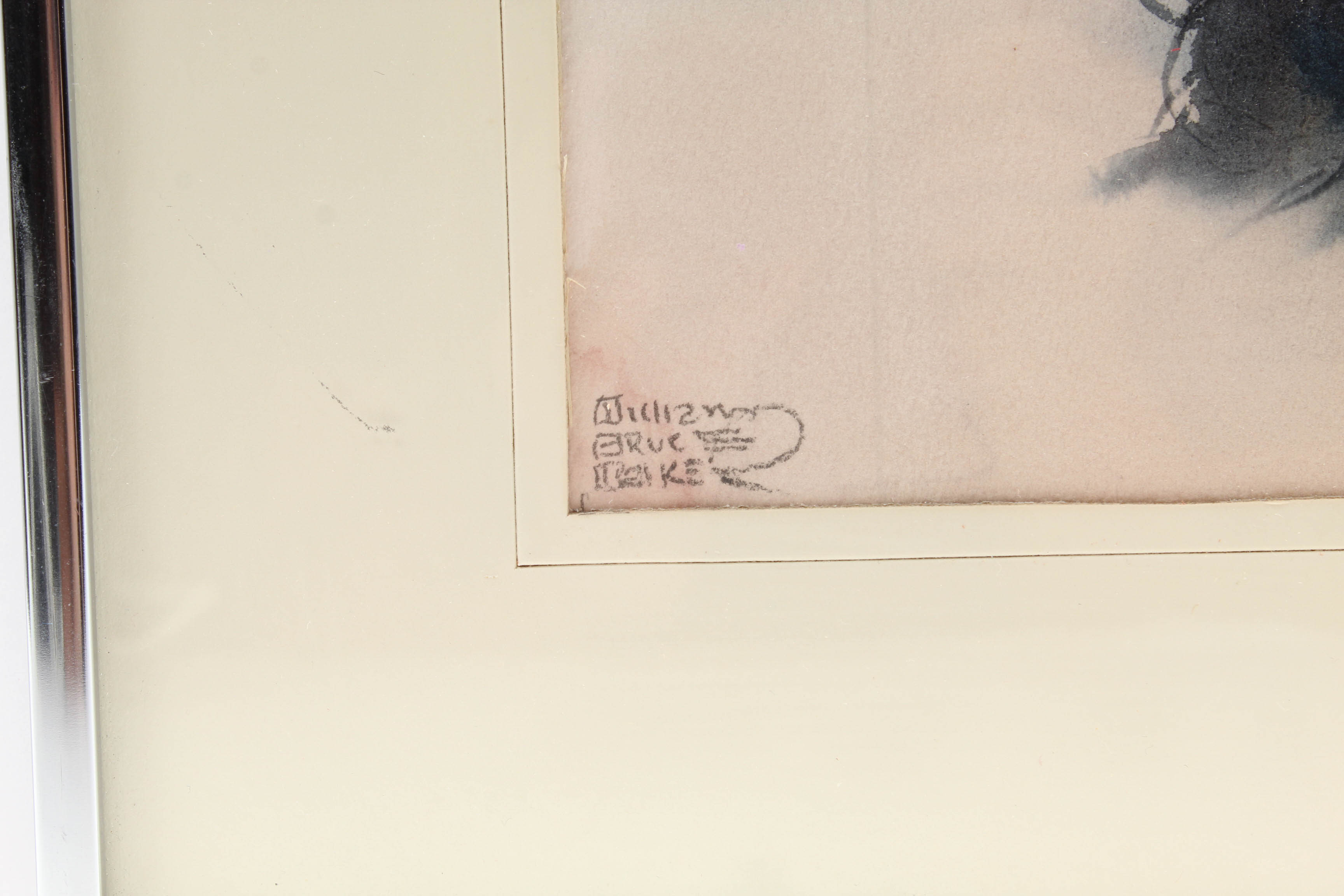 William Bruce Walker Watercolor "Denise" Belly Dancer