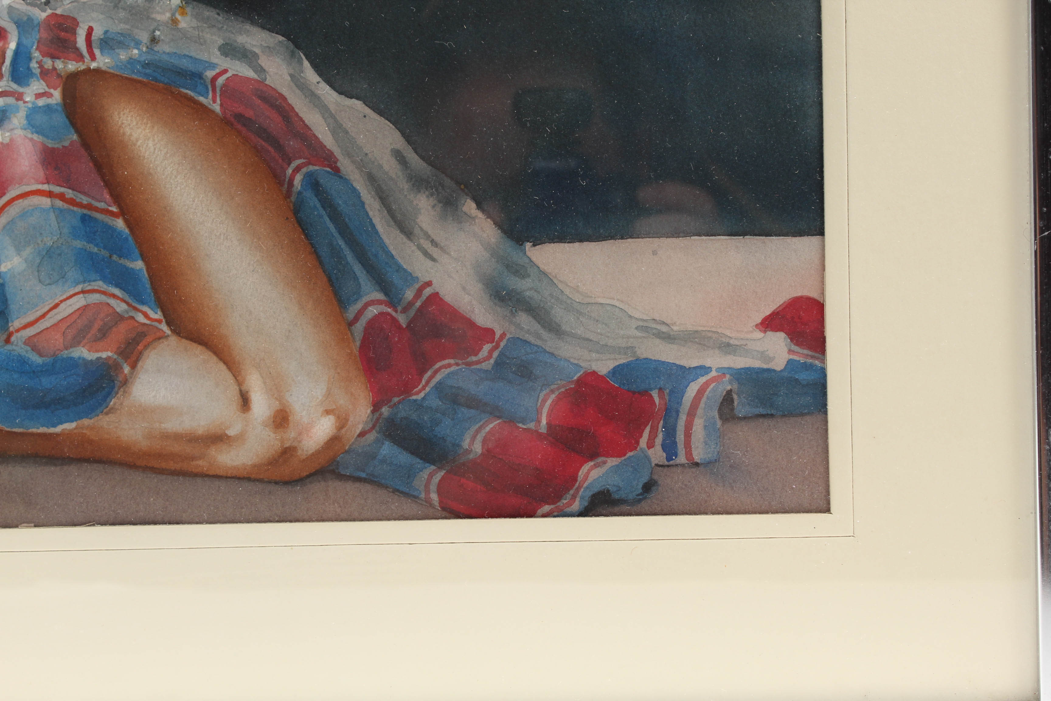 William Bruce Walker Watercolor "Denise" Belly Dancer