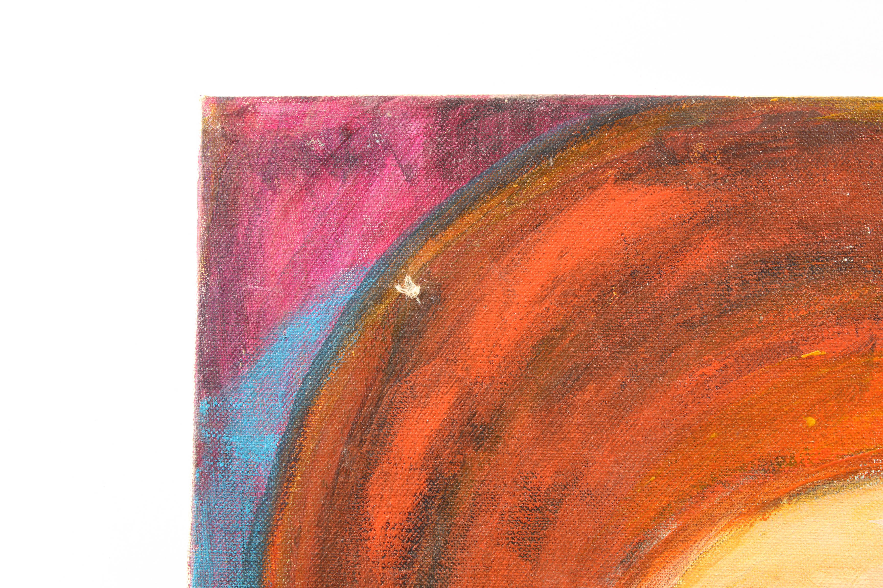 Mid-Century Oil Portrait of Redhead Female Attributed to Anna Otten