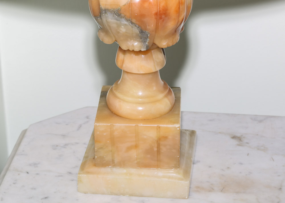Vintage Alabaster Table Lamp