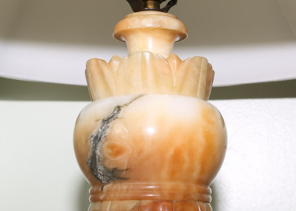 Vintage Alabaster Table Lamp