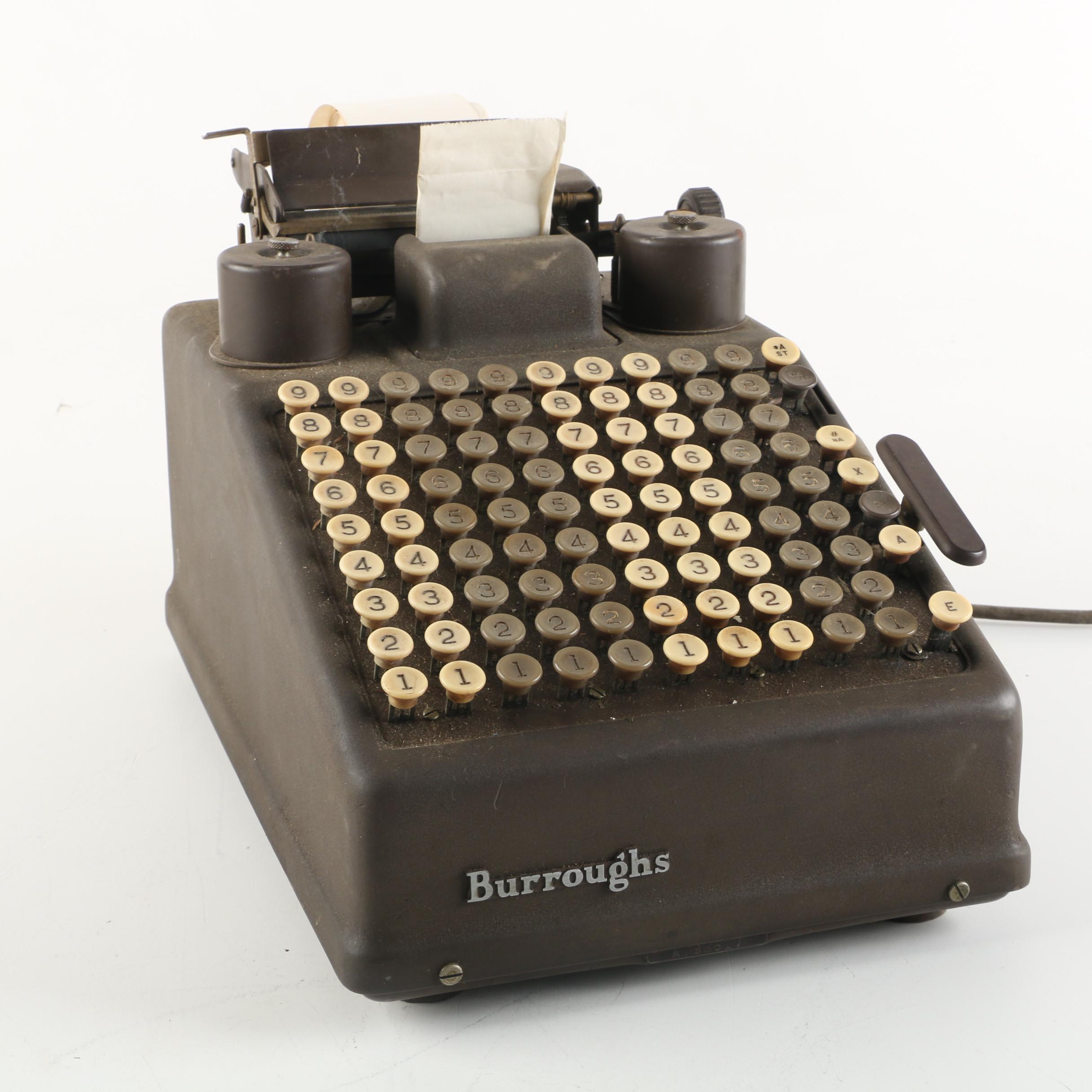 Vintage Burroughs Adding Machine