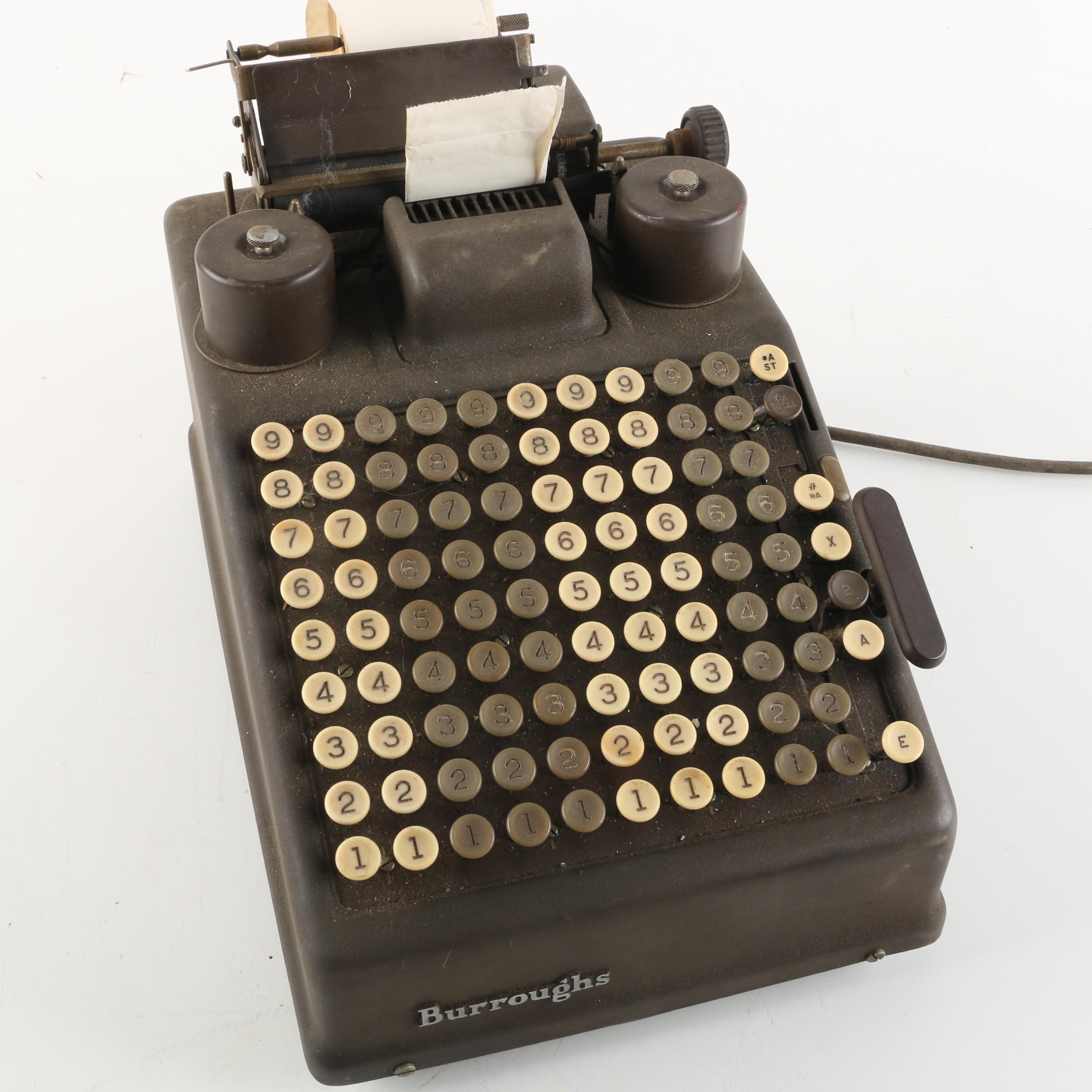 Vintage Burroughs Adding Machine