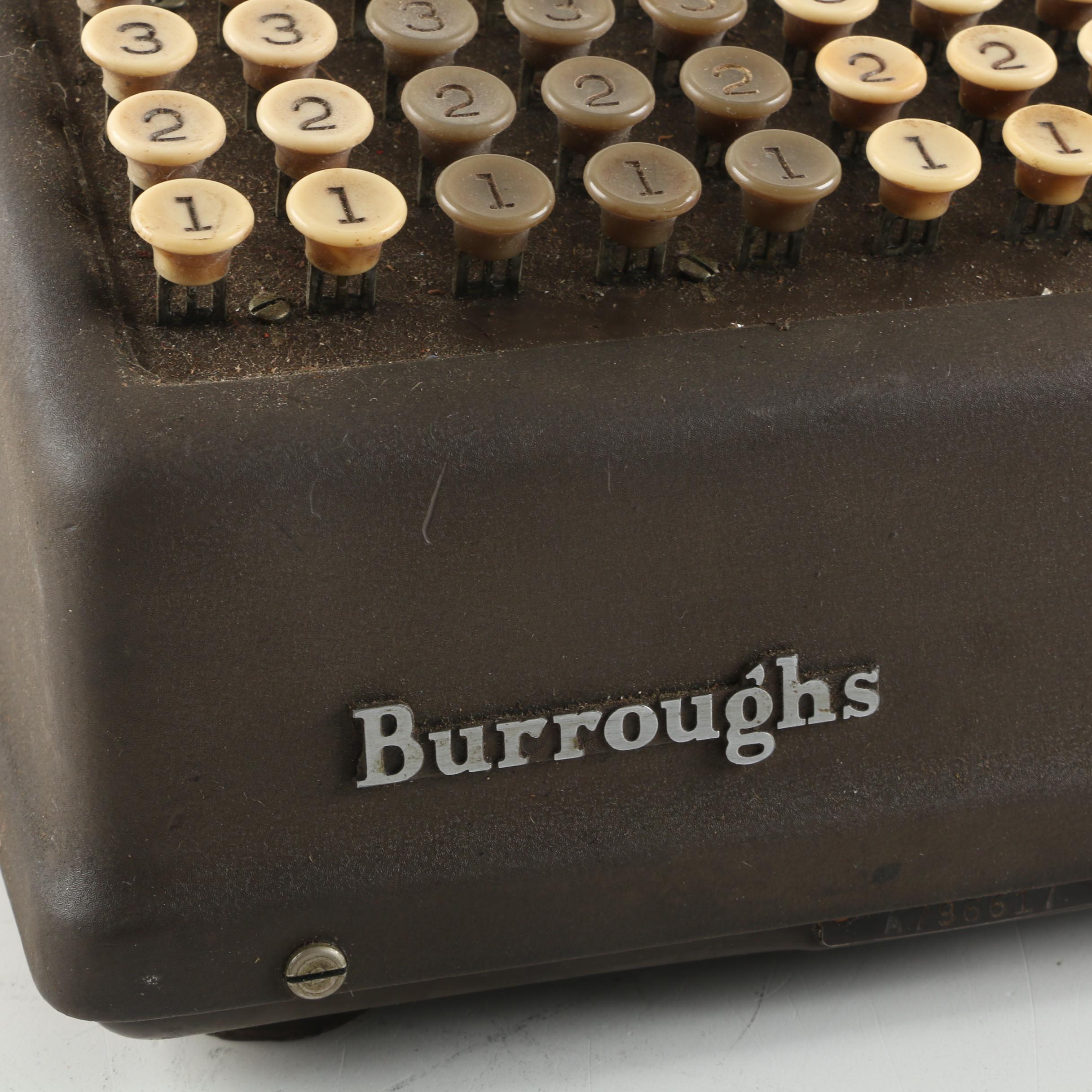 Vintage Burroughs Adding Machine