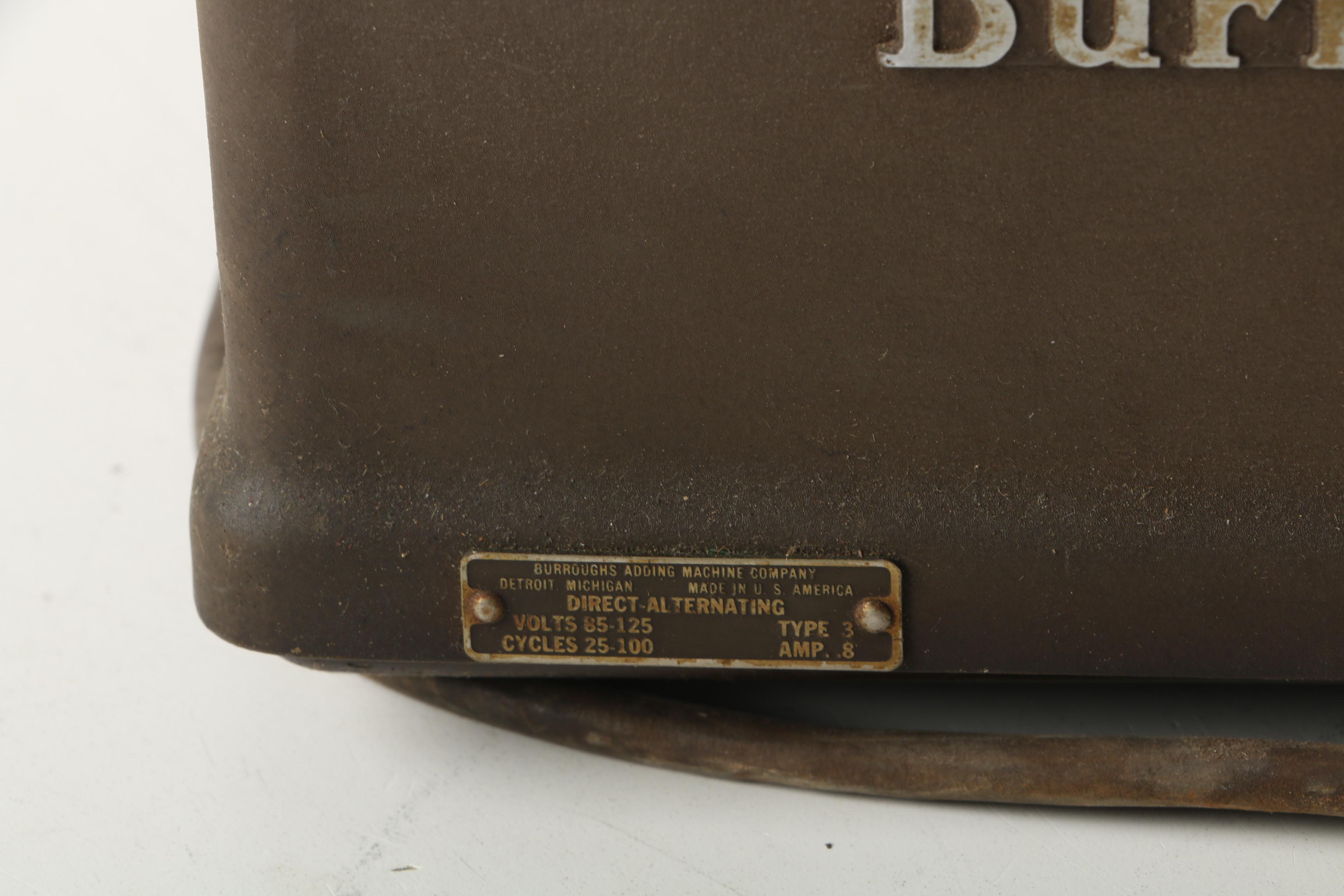 Vintage Burroughs Adding Machine