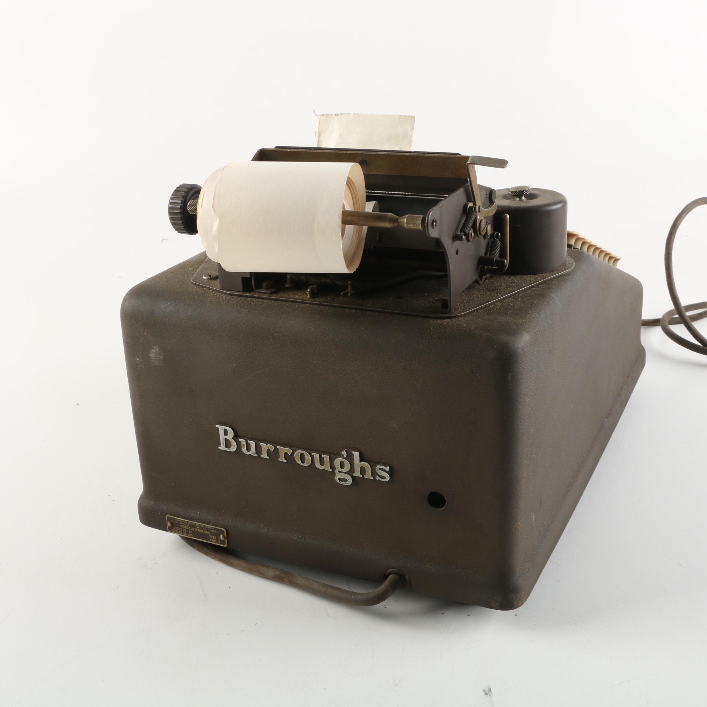 Vintage Burroughs Adding Machine