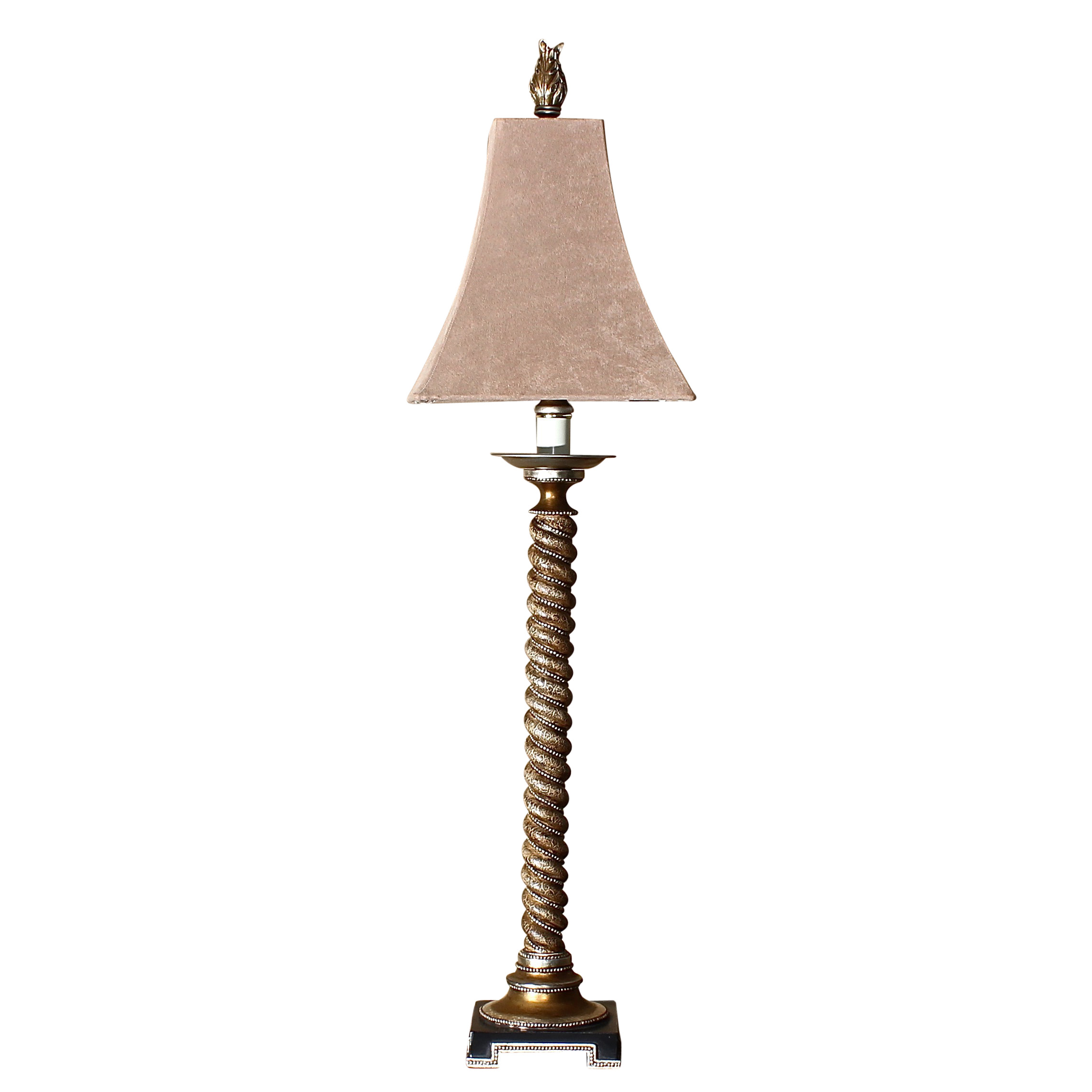 Spiral Crackled Finish Entry Lamp