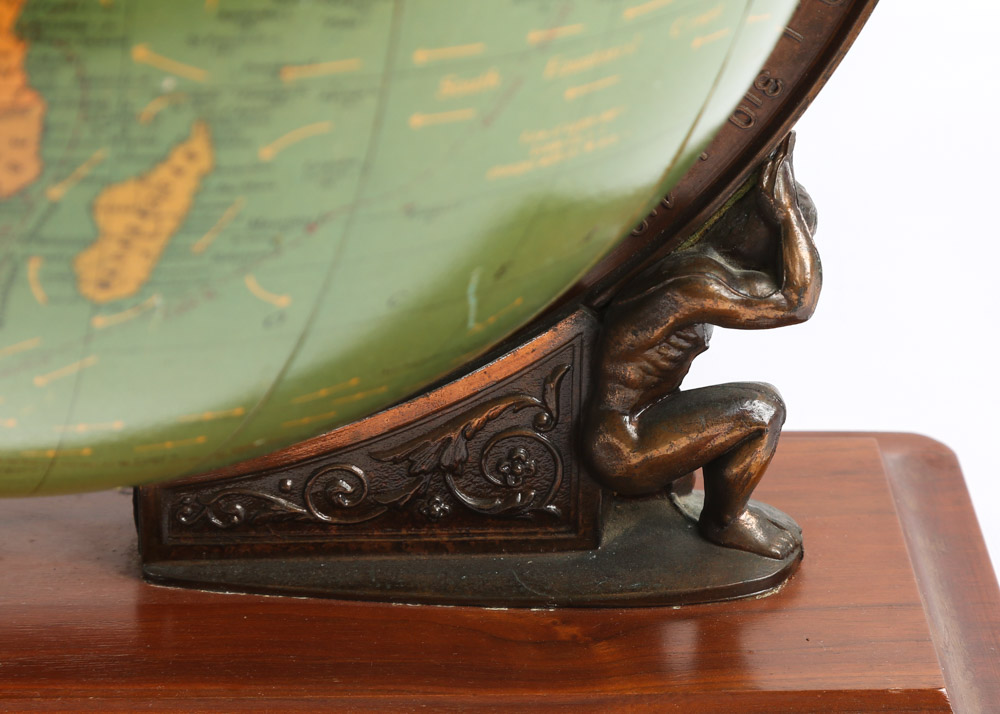 Vintage Cram's "Unrivaled Terrestrial" Lighted Globe