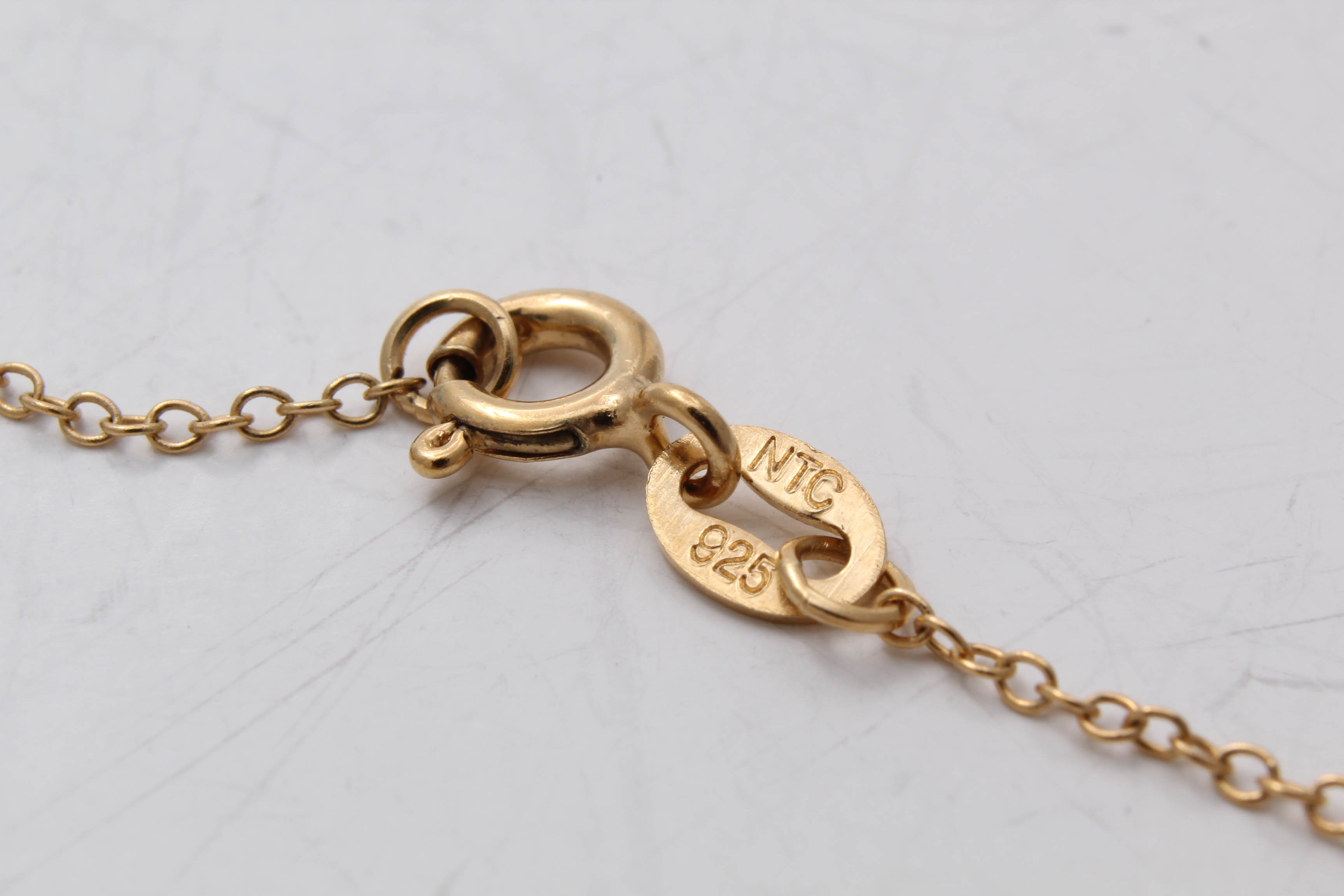 Gold Wash on Sterling Silver Moldavite Necklace