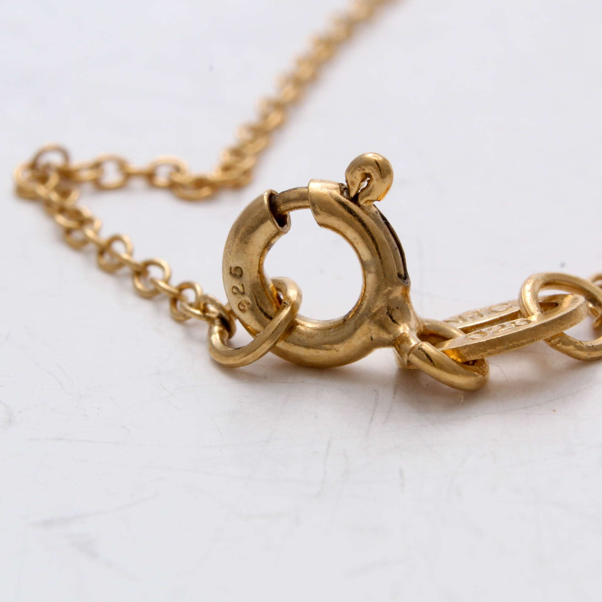 Gold Wash on Sterling Silver Moldavite Necklace