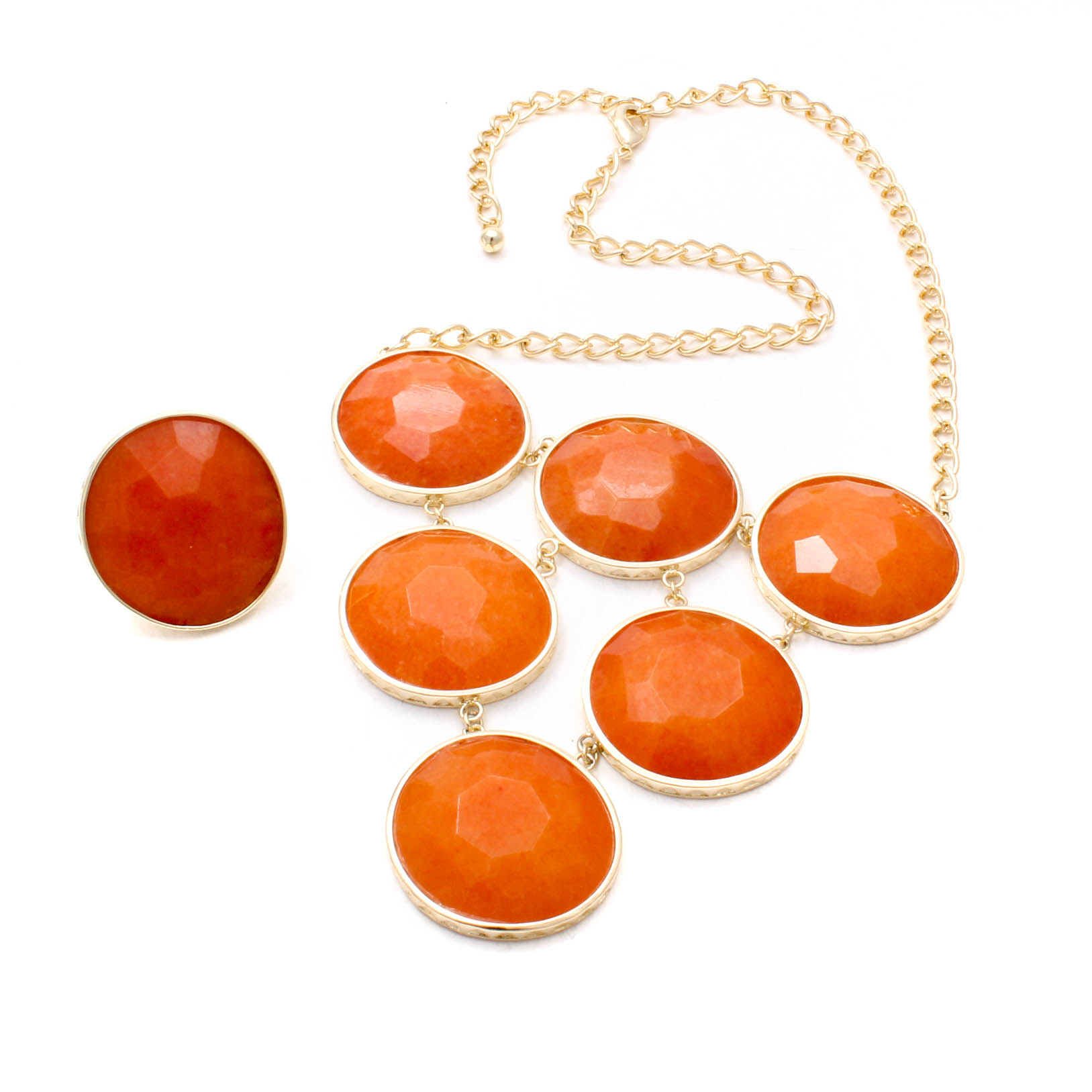 Moda di Pietra Gold Wash over Bronze and Moonstone Parure