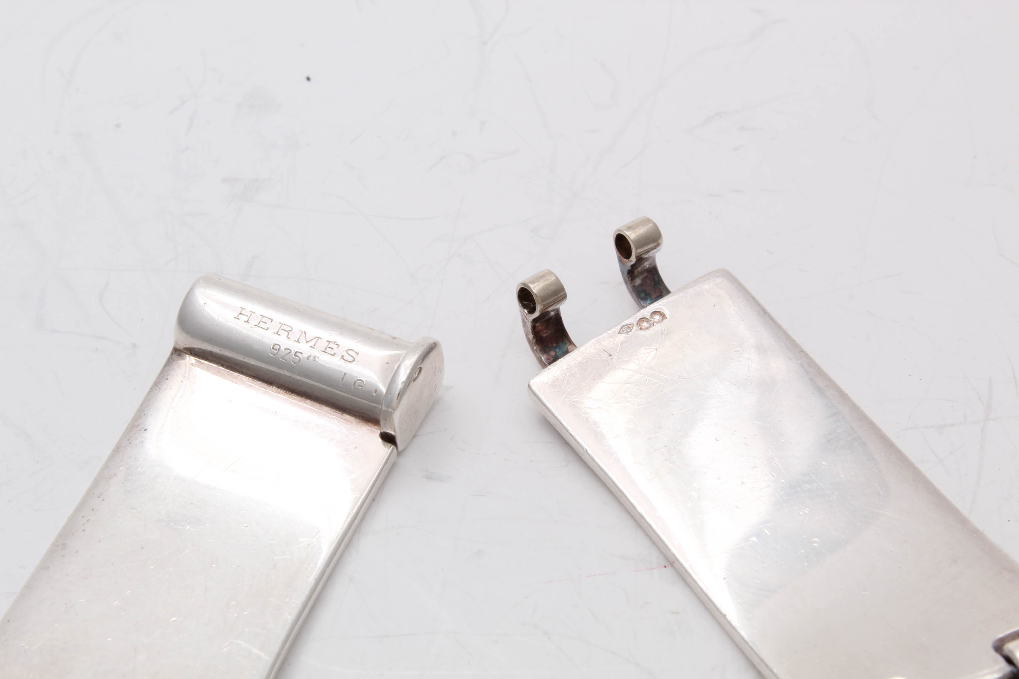 Hermès Sterling Silver Panel Choker
