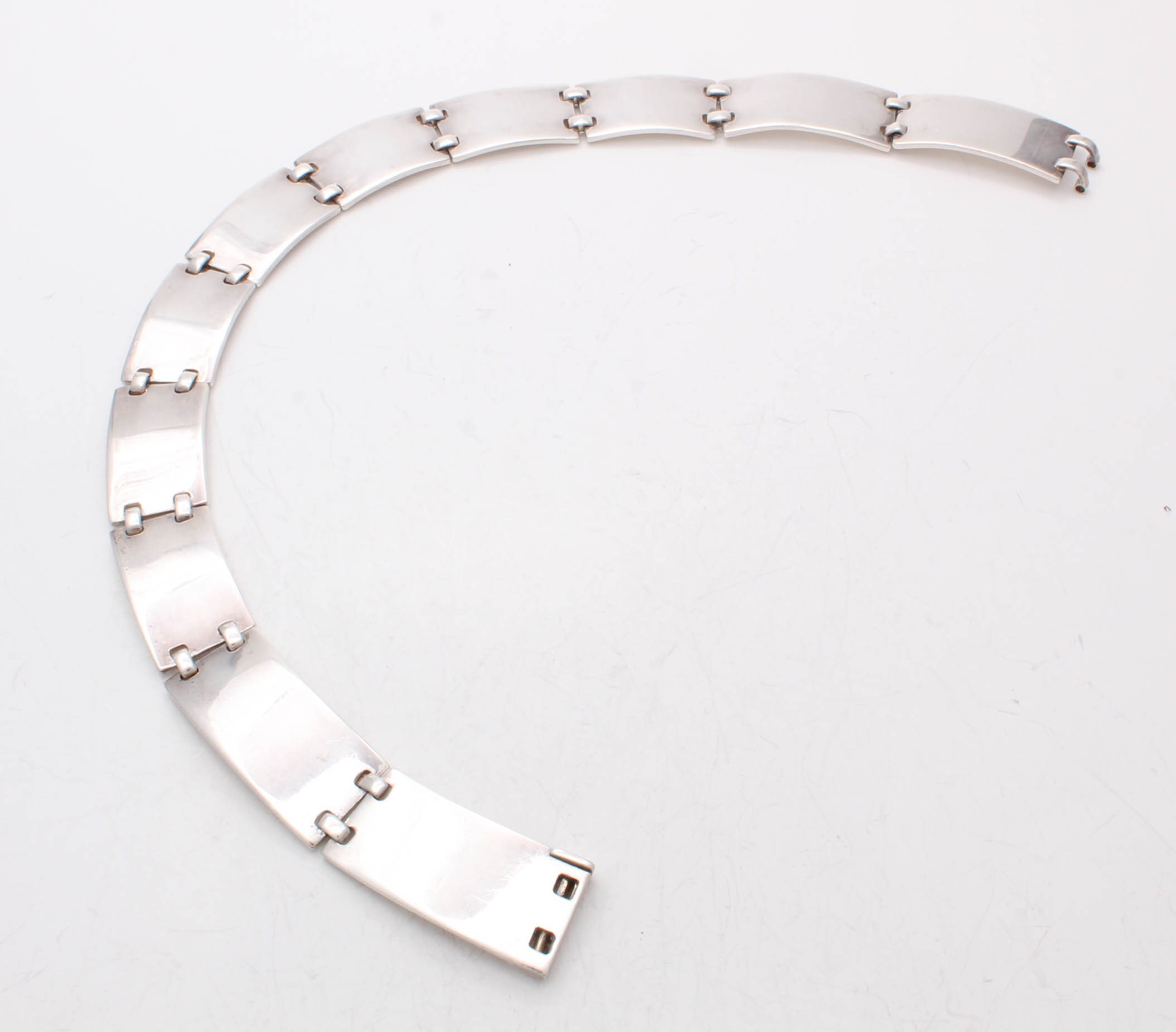 Hermès Sterling Silver Panel Choker