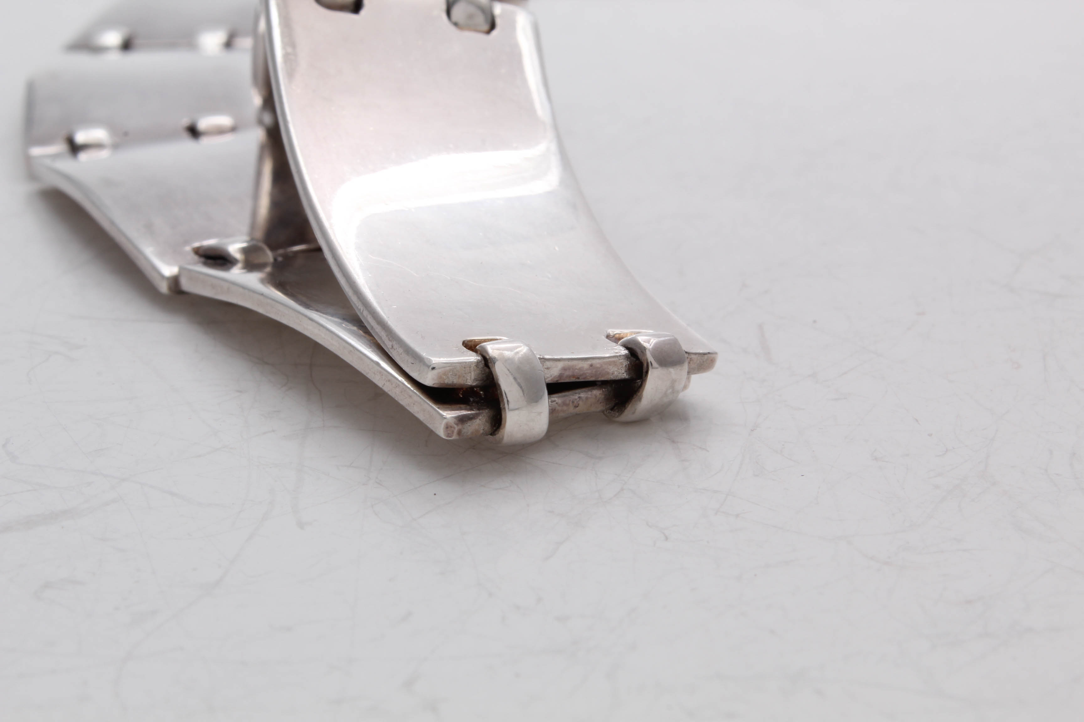 Hermès Sterling Silver Panel Choker