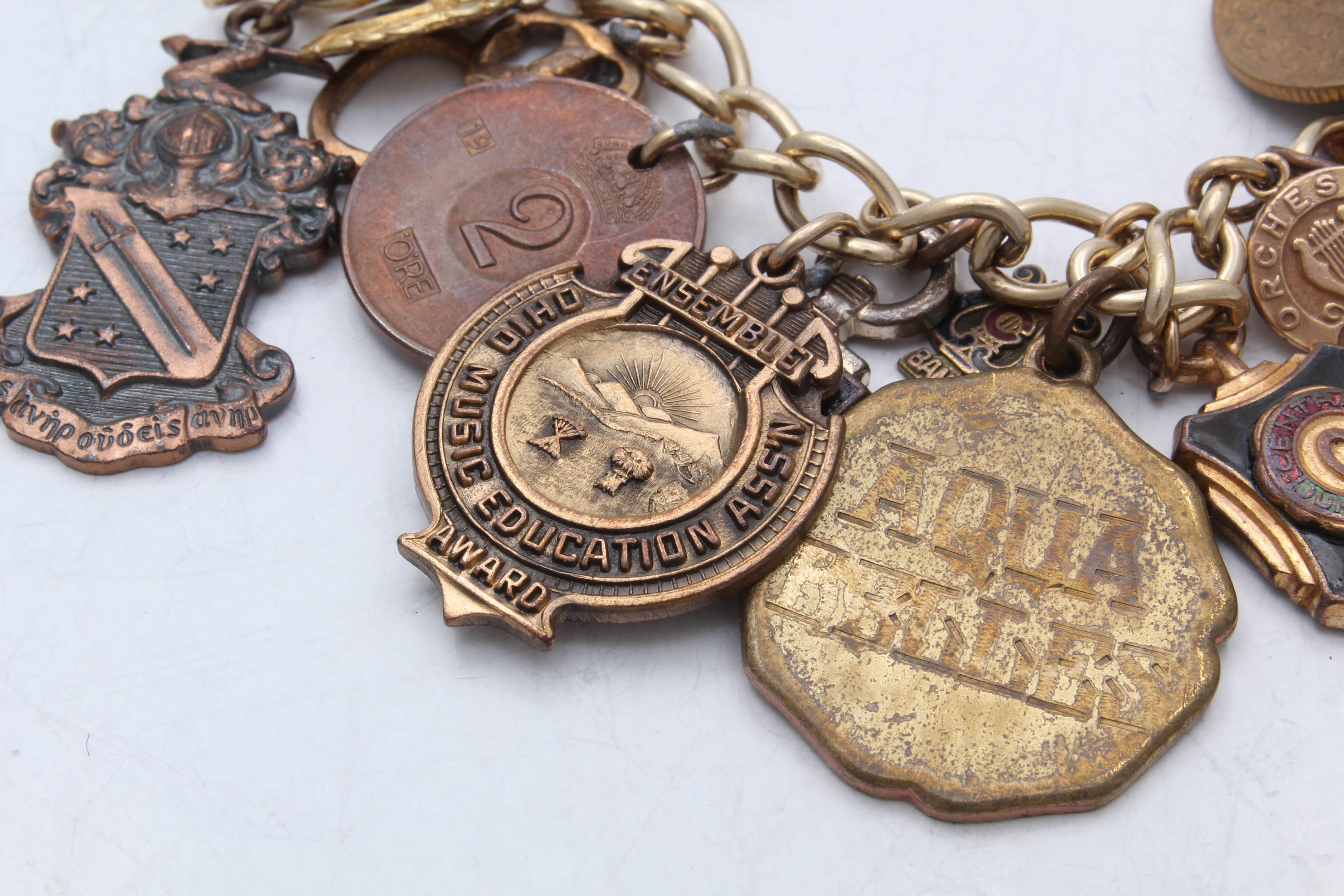 Vintage Gold Filled Charm Bracelet