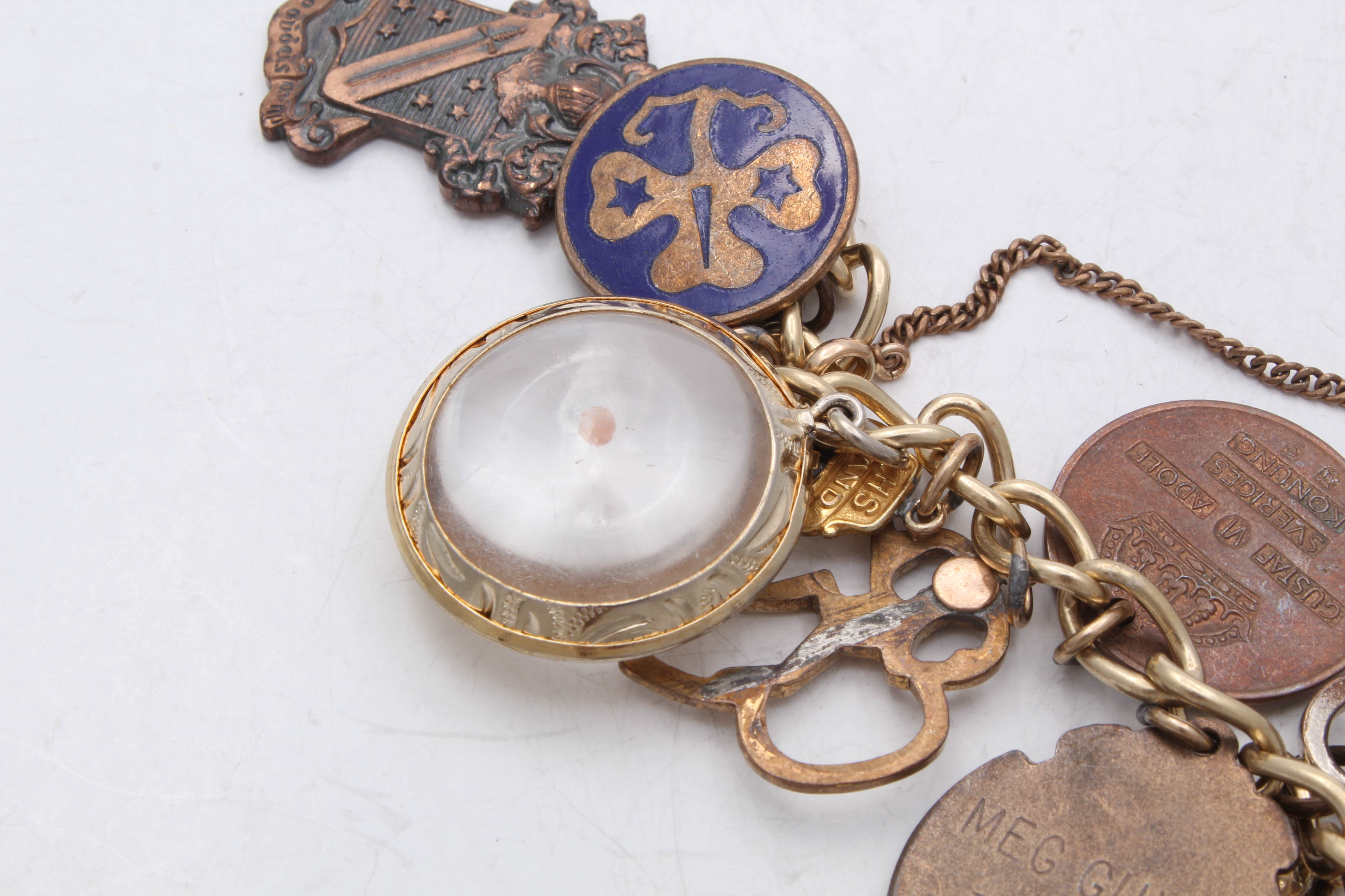 Vintage Gold Filled Charm Bracelet