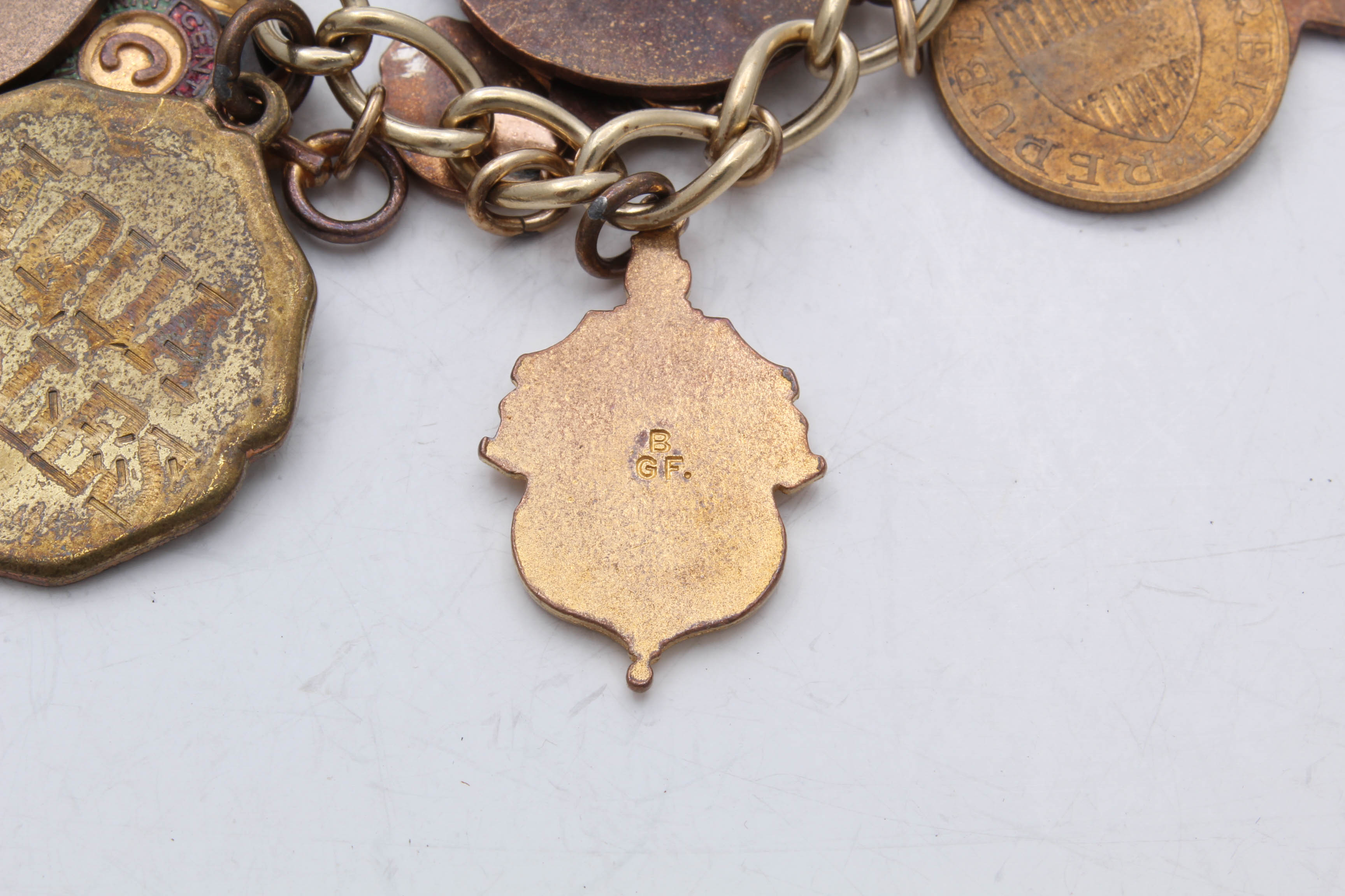 Vintage Gold Filled Charm Bracelet