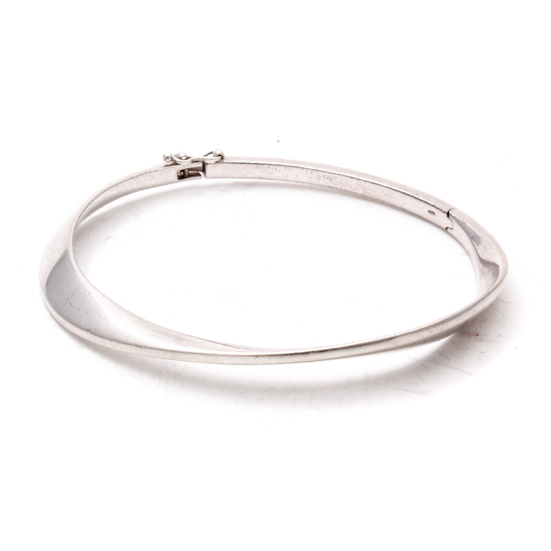 Sterling Silver Hinged Bangle Bracelet