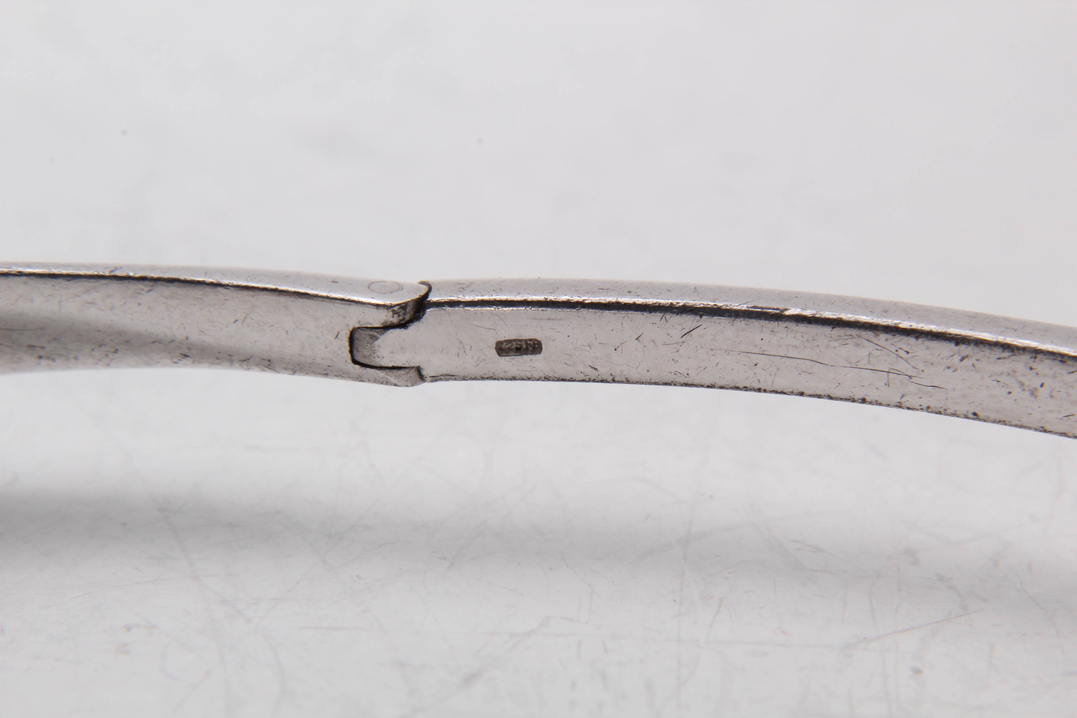 Sterling Silver Hinged Bangle Bracelet