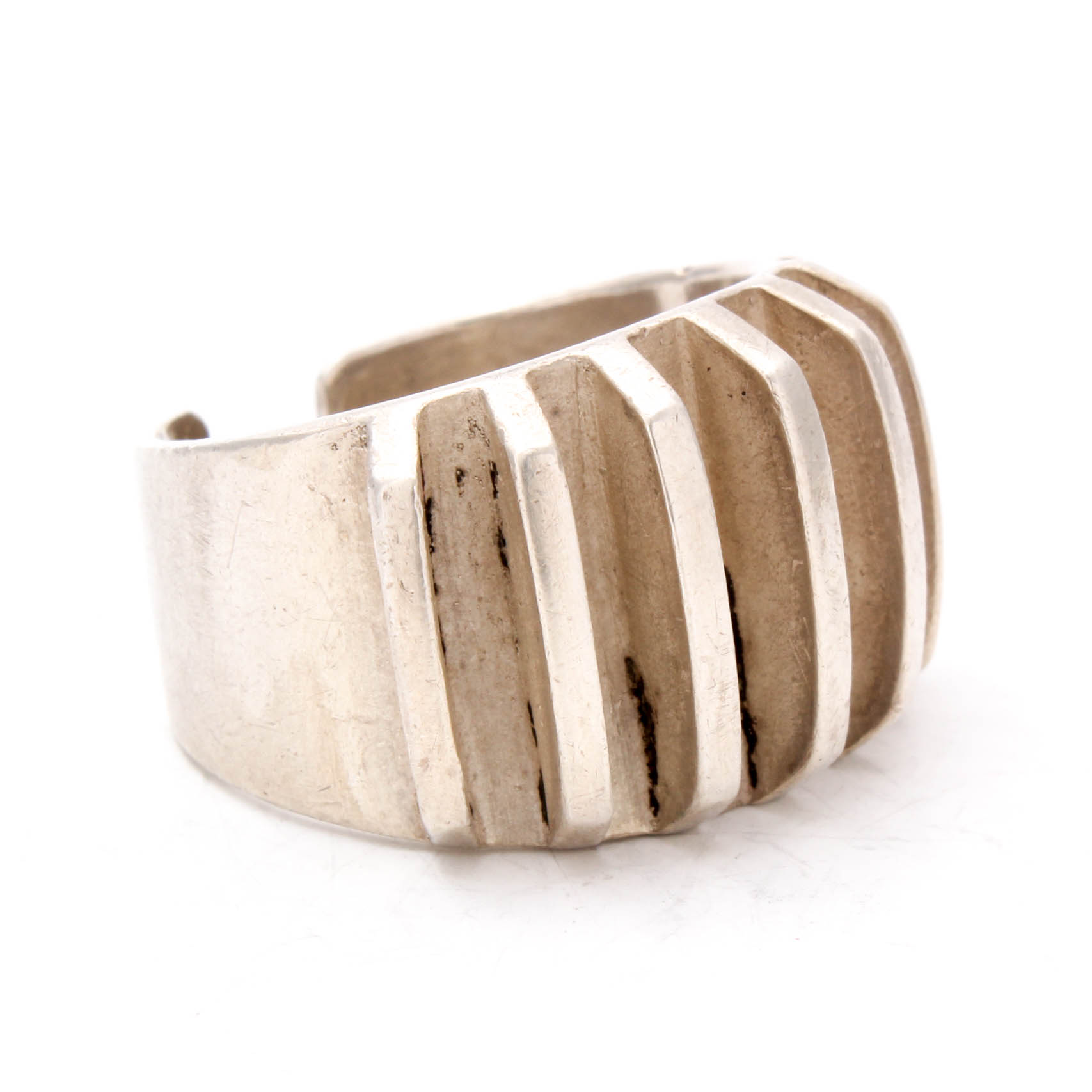 Anna Greta Ekir Sterling Silver Modernist Ring