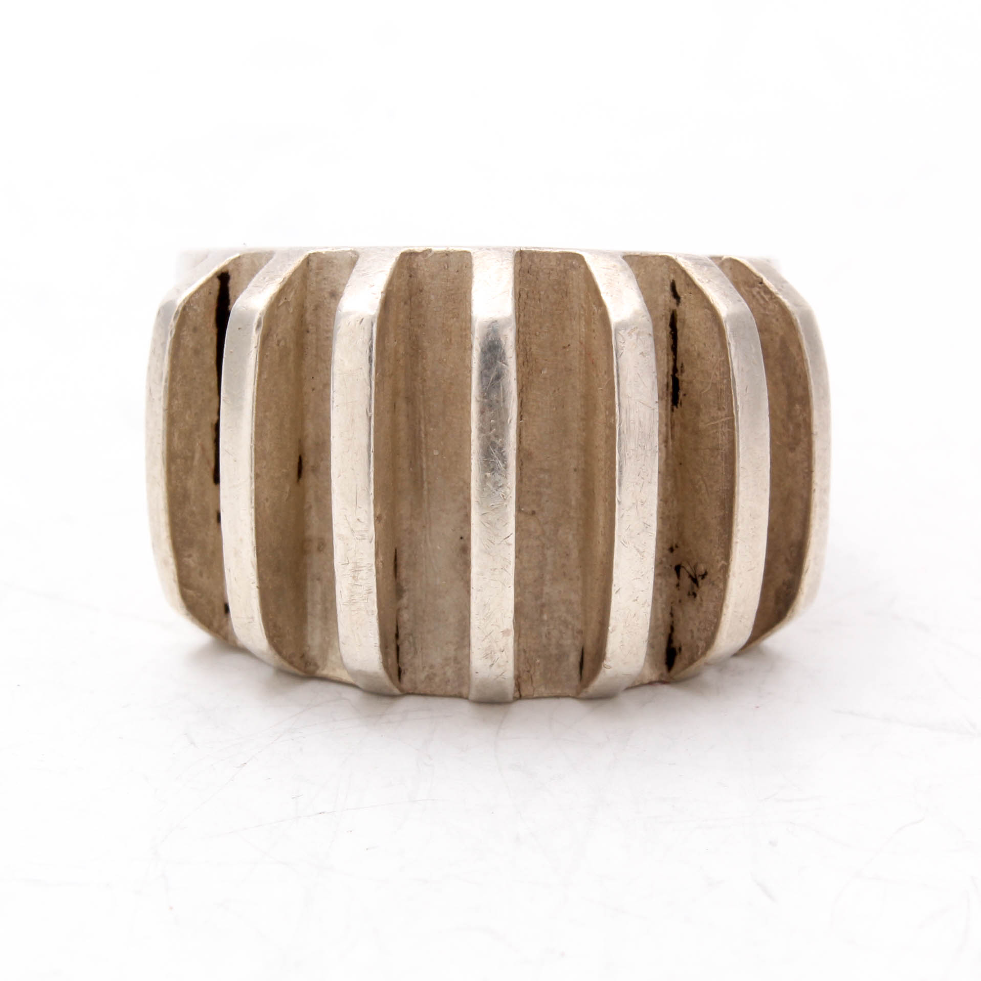Anna Greta Ekir Sterling Silver Modernist Ring