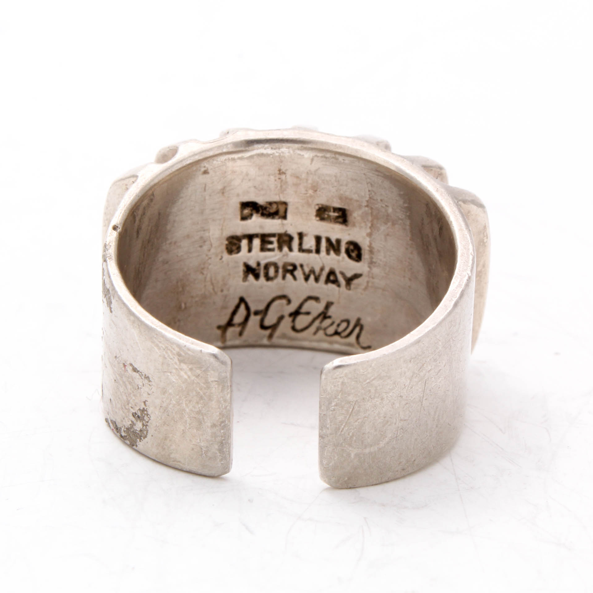 Anna Greta Ekir Sterling Silver Modernist Ring