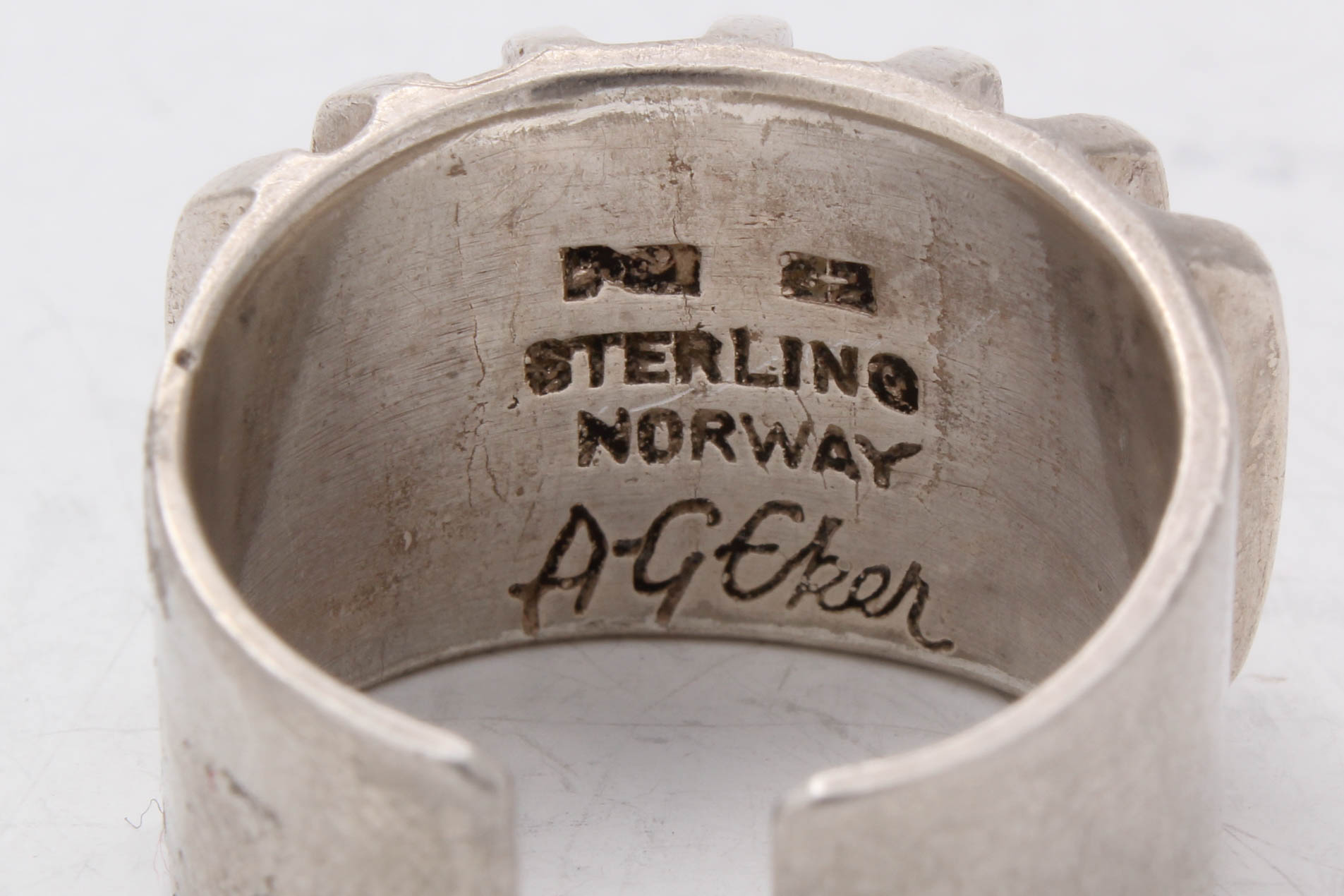 Anna Greta Ekir Sterling Silver Modernist Ring