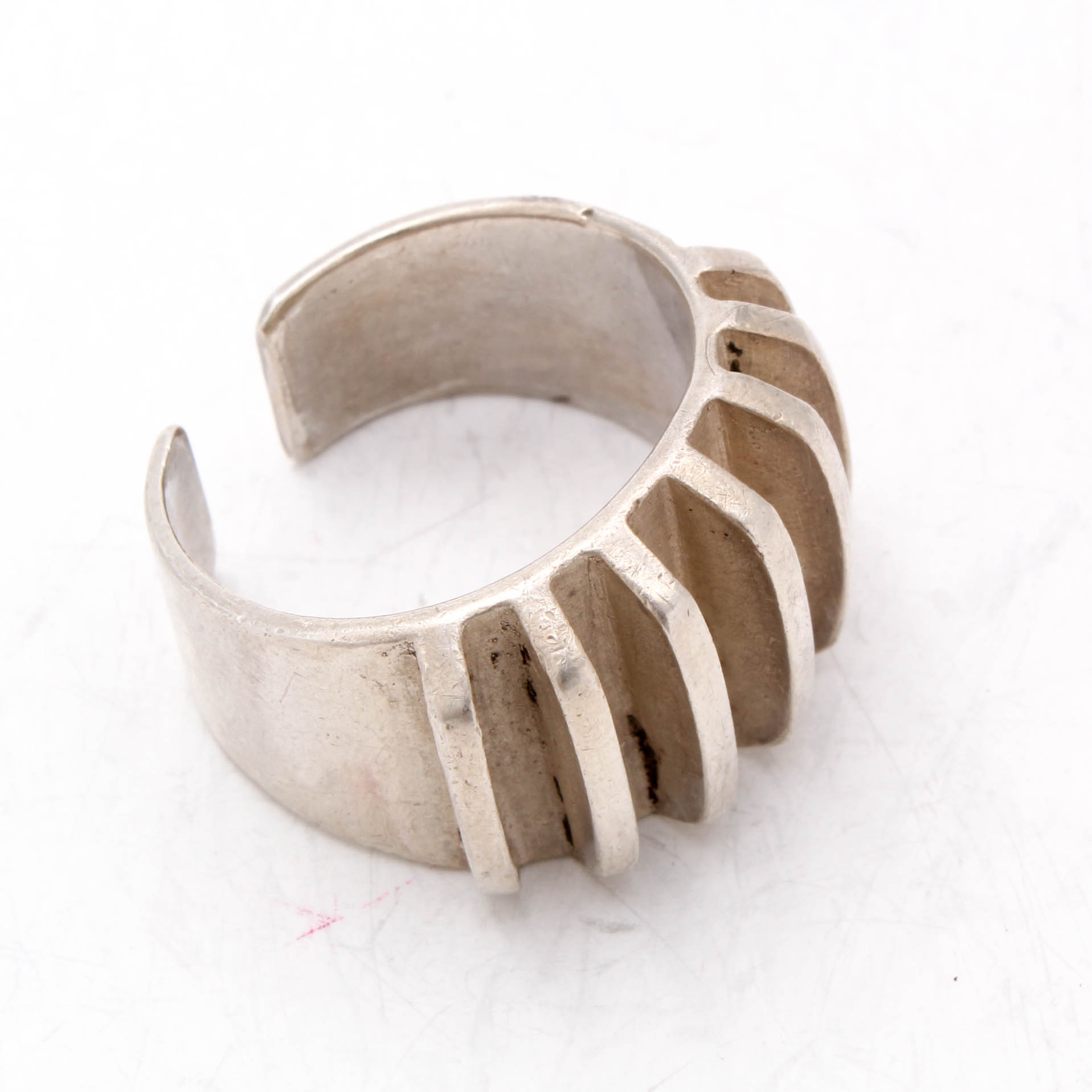 Anna Greta Ekir Sterling Silver Modernist Ring