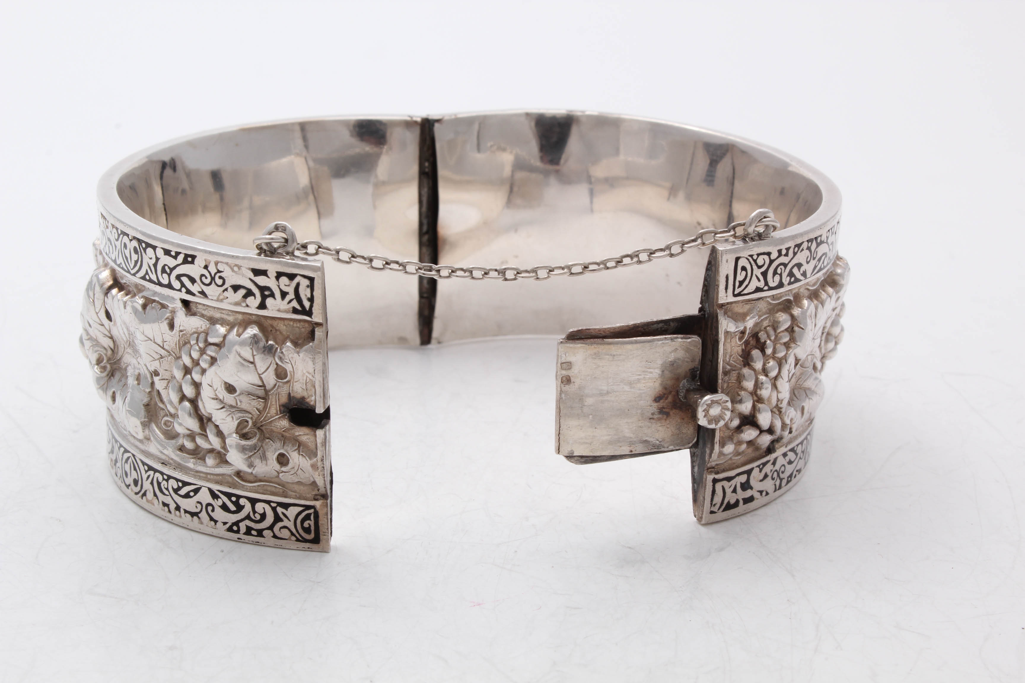 Topazio of Portugal Sterling Silver Cuff Bracelet