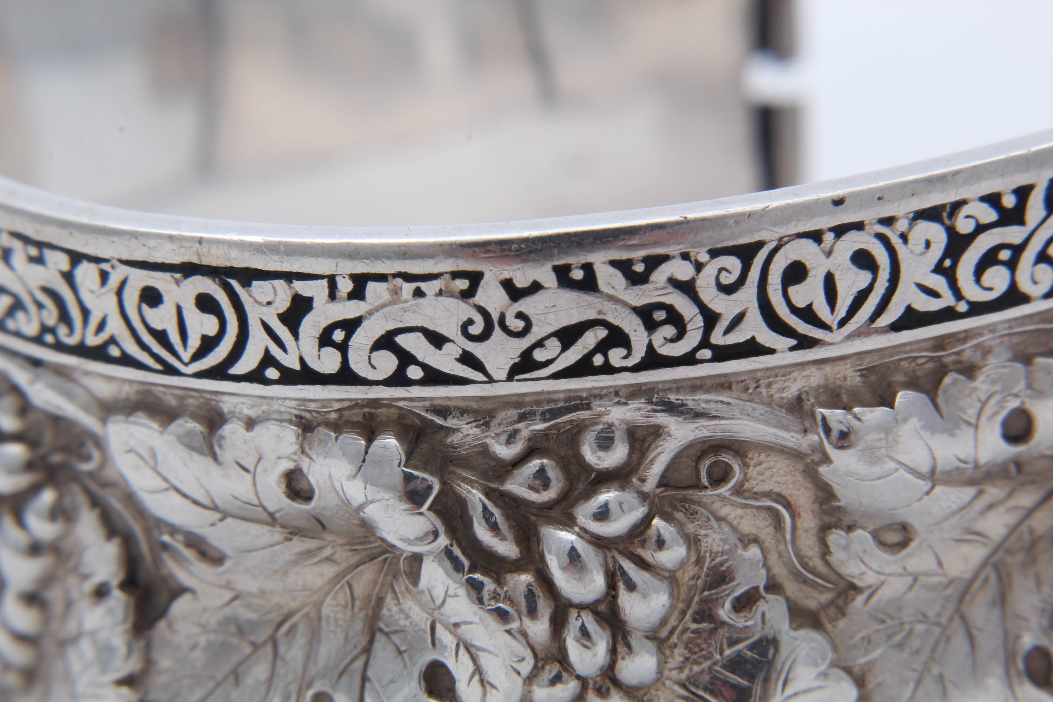 Topazio of Portugal Sterling Silver Cuff Bracelet